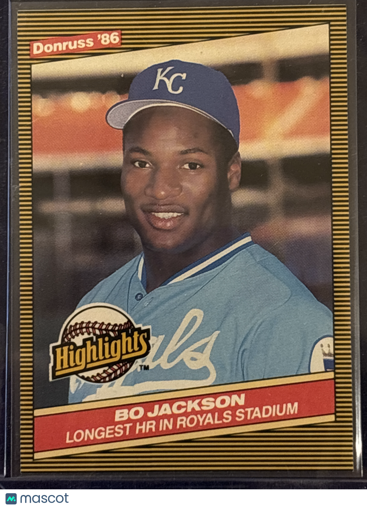 1986 Donruss Highlights Bo Jackson #43 Highlights