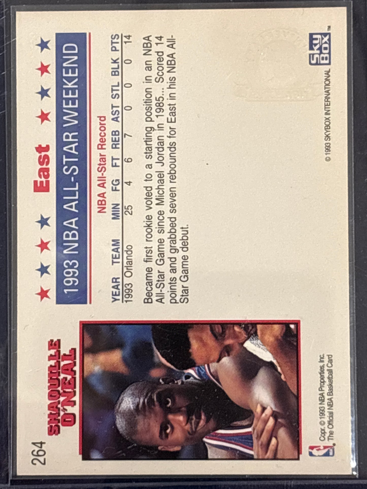 1993-94 SkyBox NBA Hoops 5th Anniversary Shaquille O'Neal #264