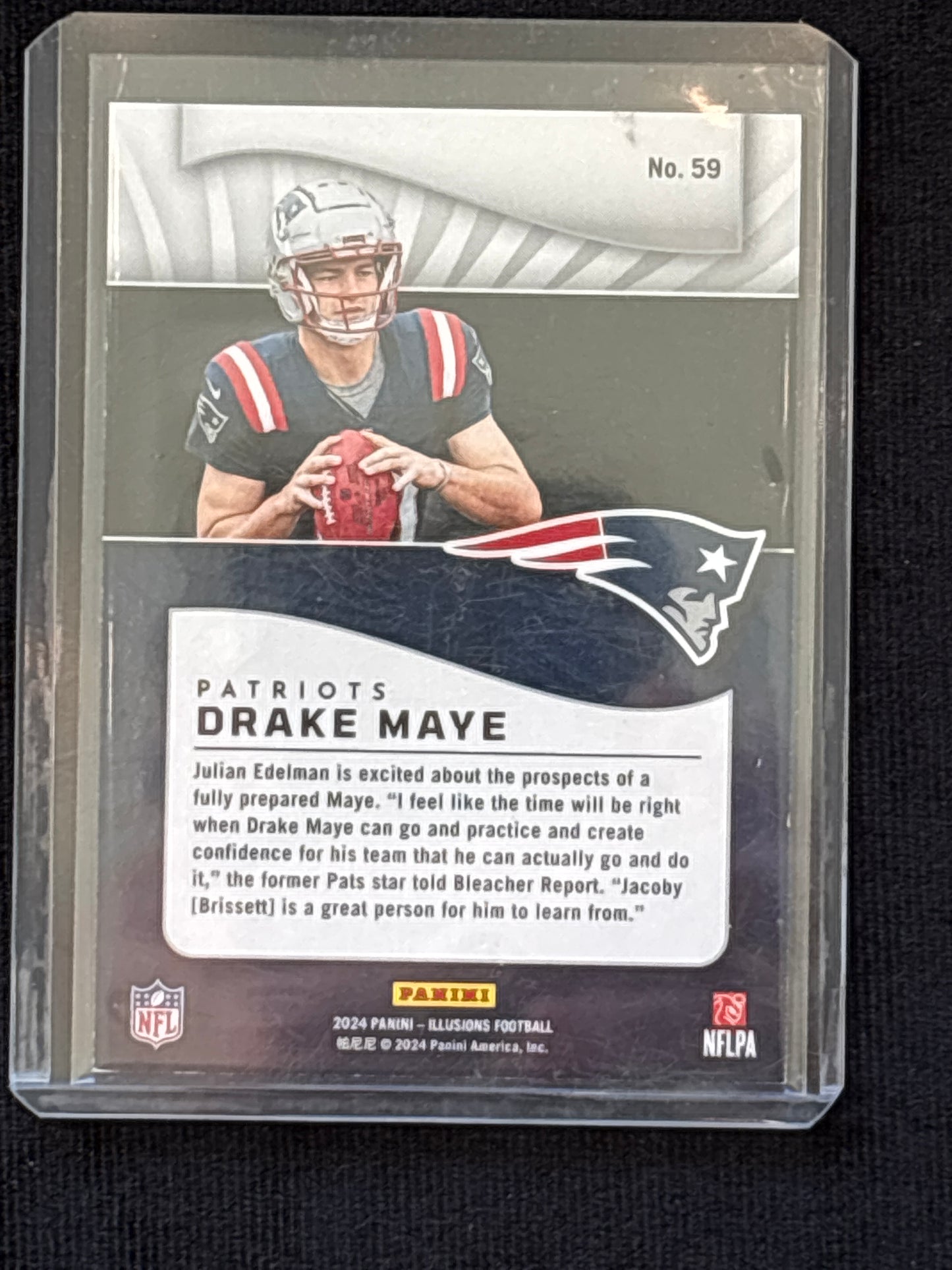 2024 Panini Illusions Football Drake Maye #59 Short Print Mint Rookie 272/490 RC