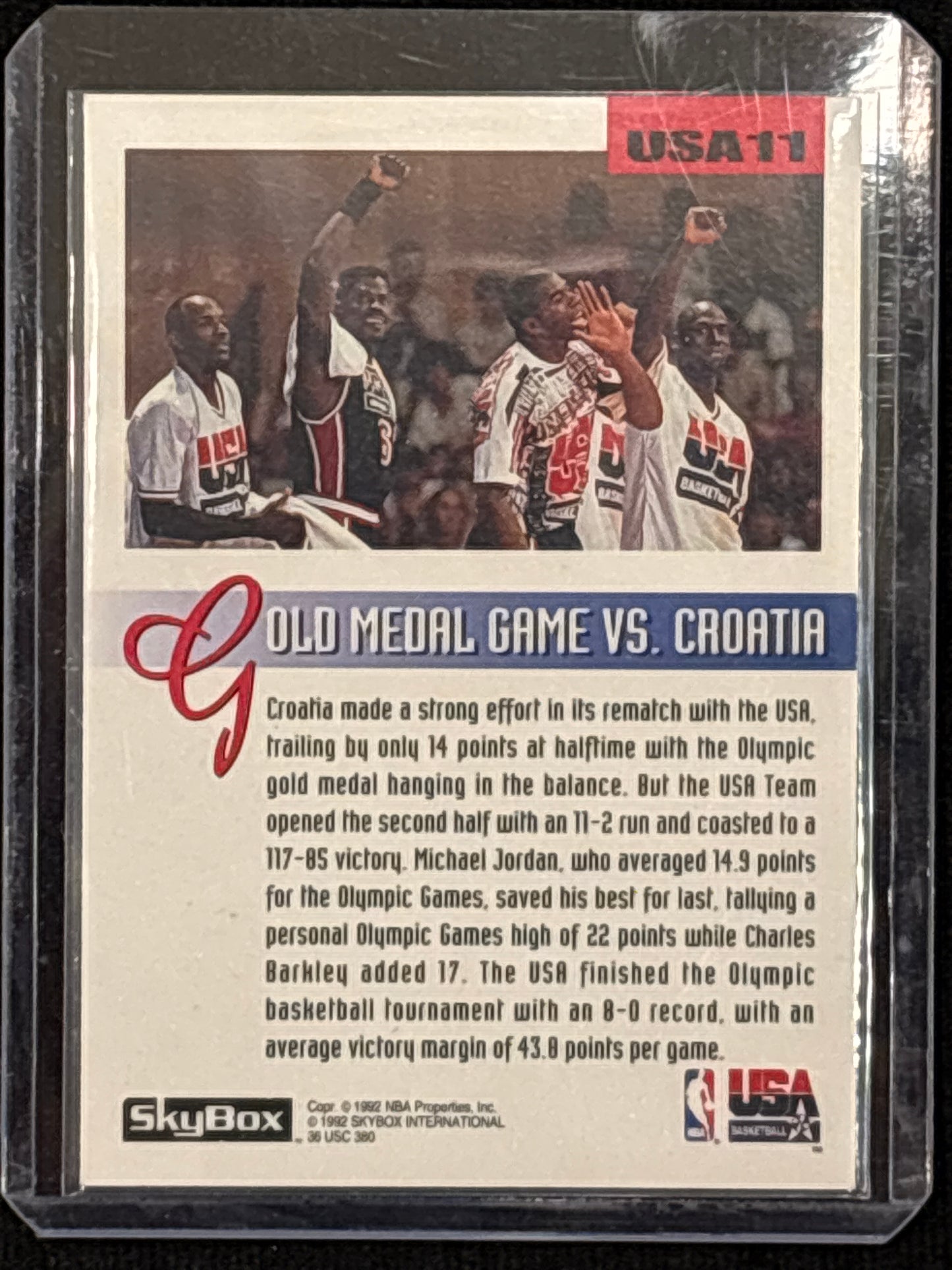 1992 SkyBox USA Basketball The Road to Gold Michael Jordan #USA11 HOF Mint