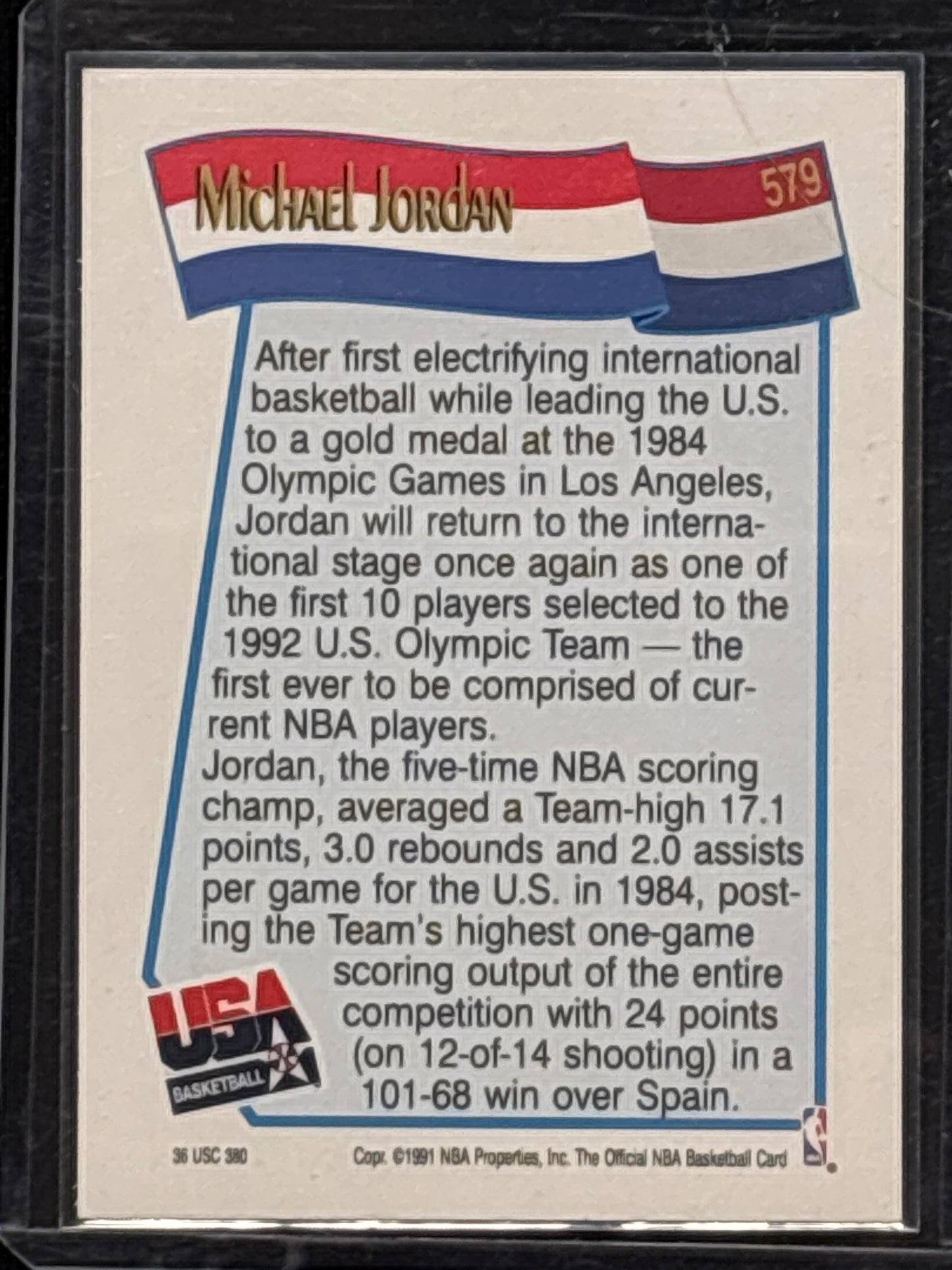 1991 SkyBox Hoops Michael Jordan #579
