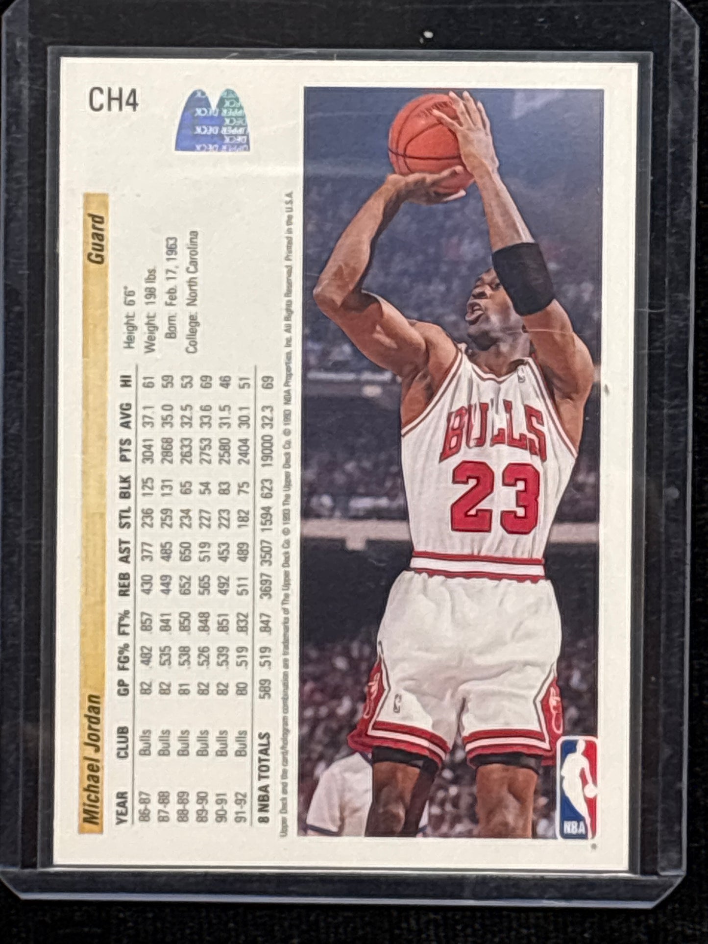 1992-93 Upper Deck Michael Jordan #CH4 HOF