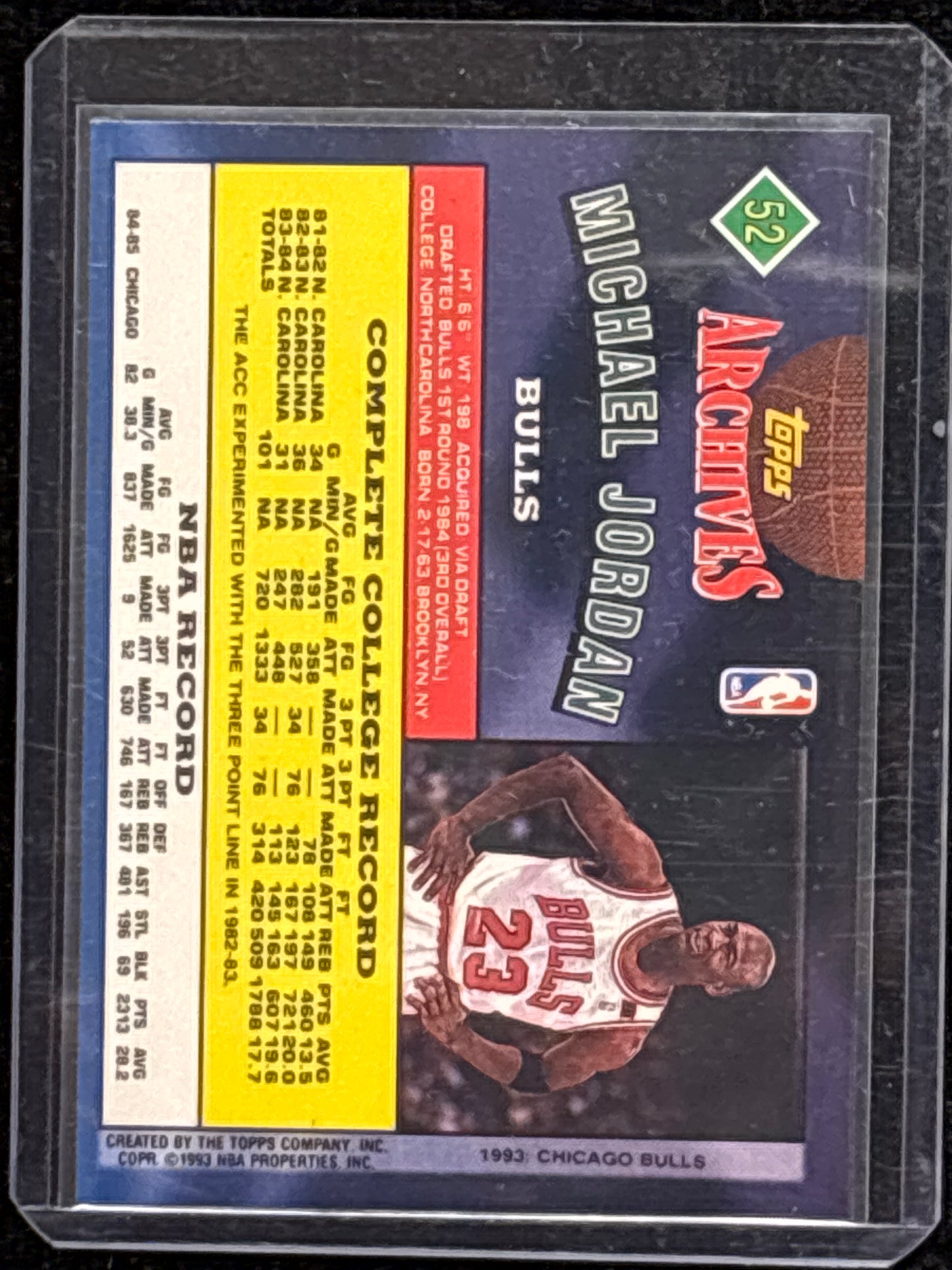 1993 Topps Archives Michael Jordan #52 HOF