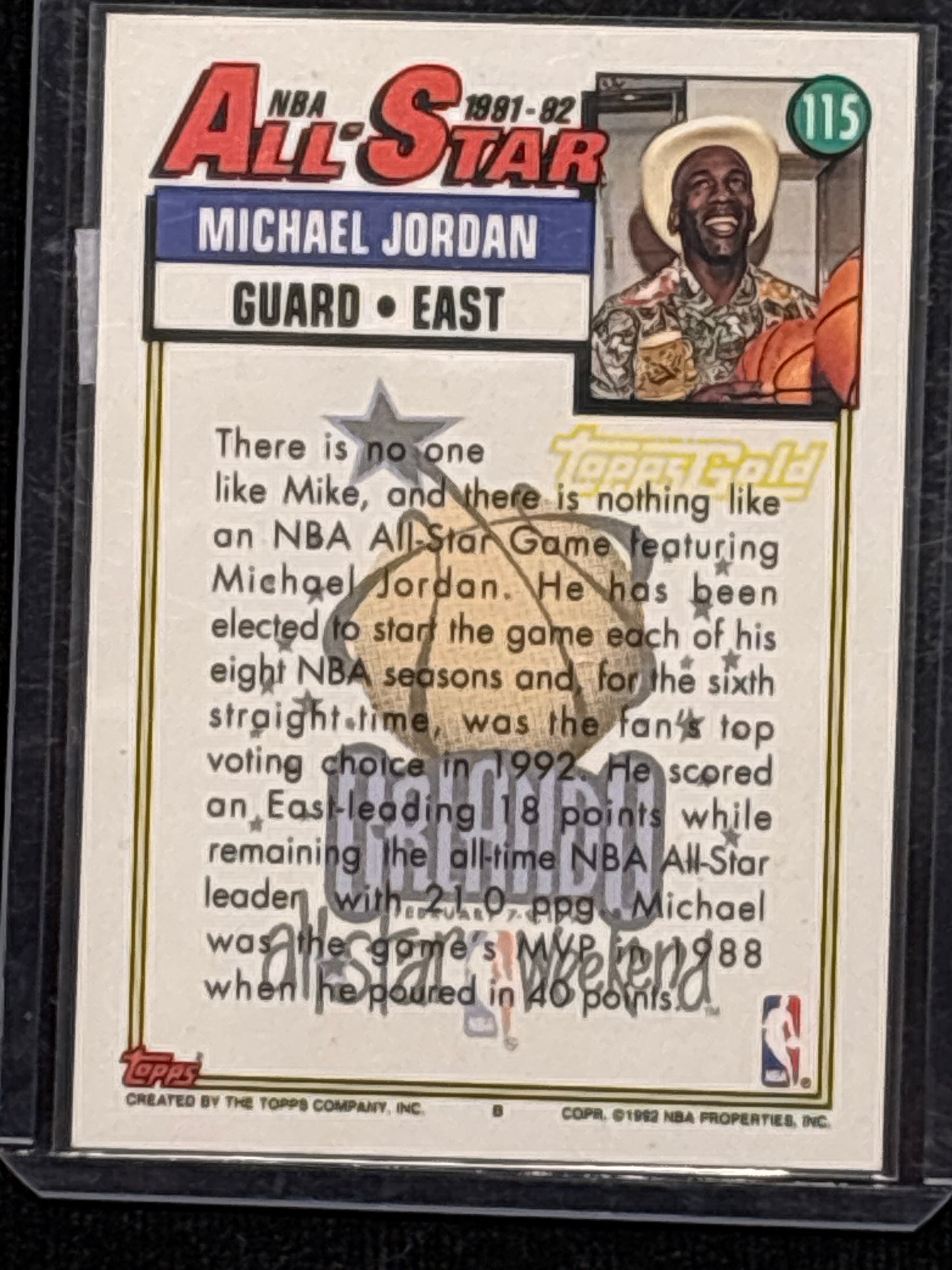 1992-93 Topps Michael Jordan #115 Gold HOF