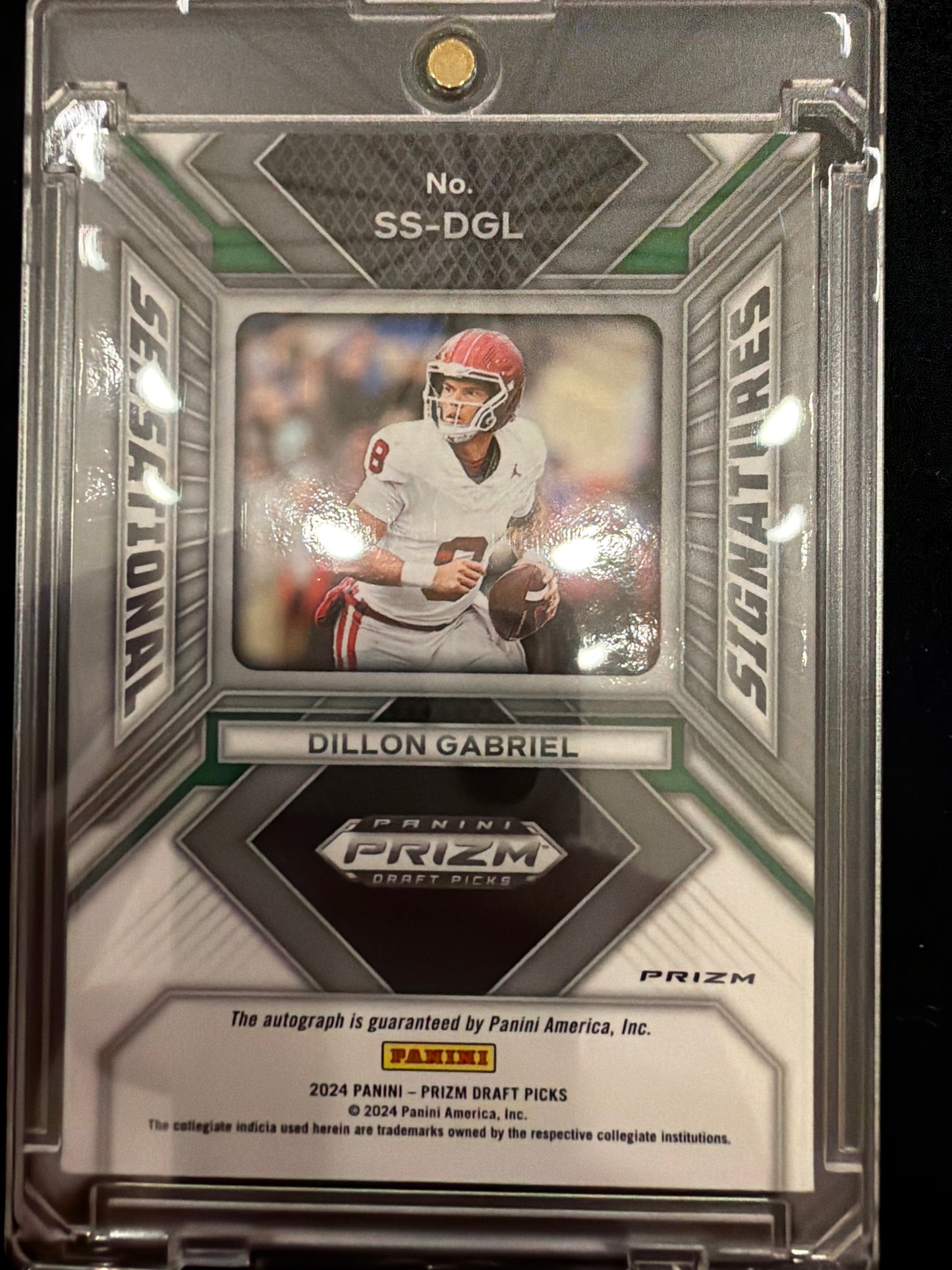 2024 Panini Signatur Gabriel #SS-DGL Green Rated Prospect Sensational Signatures