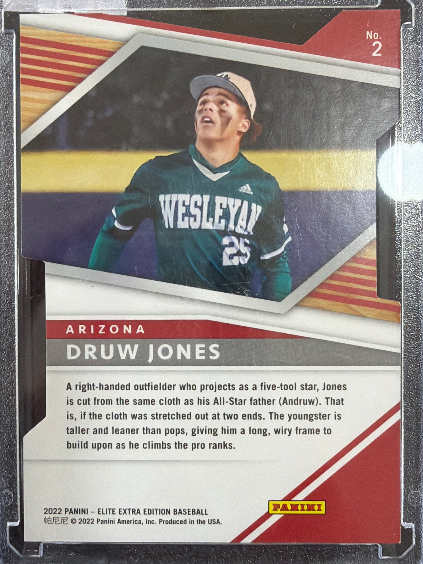 2022 Panini Elite Extra Edition Status Druw Jones #2 Green Die-Cut /50