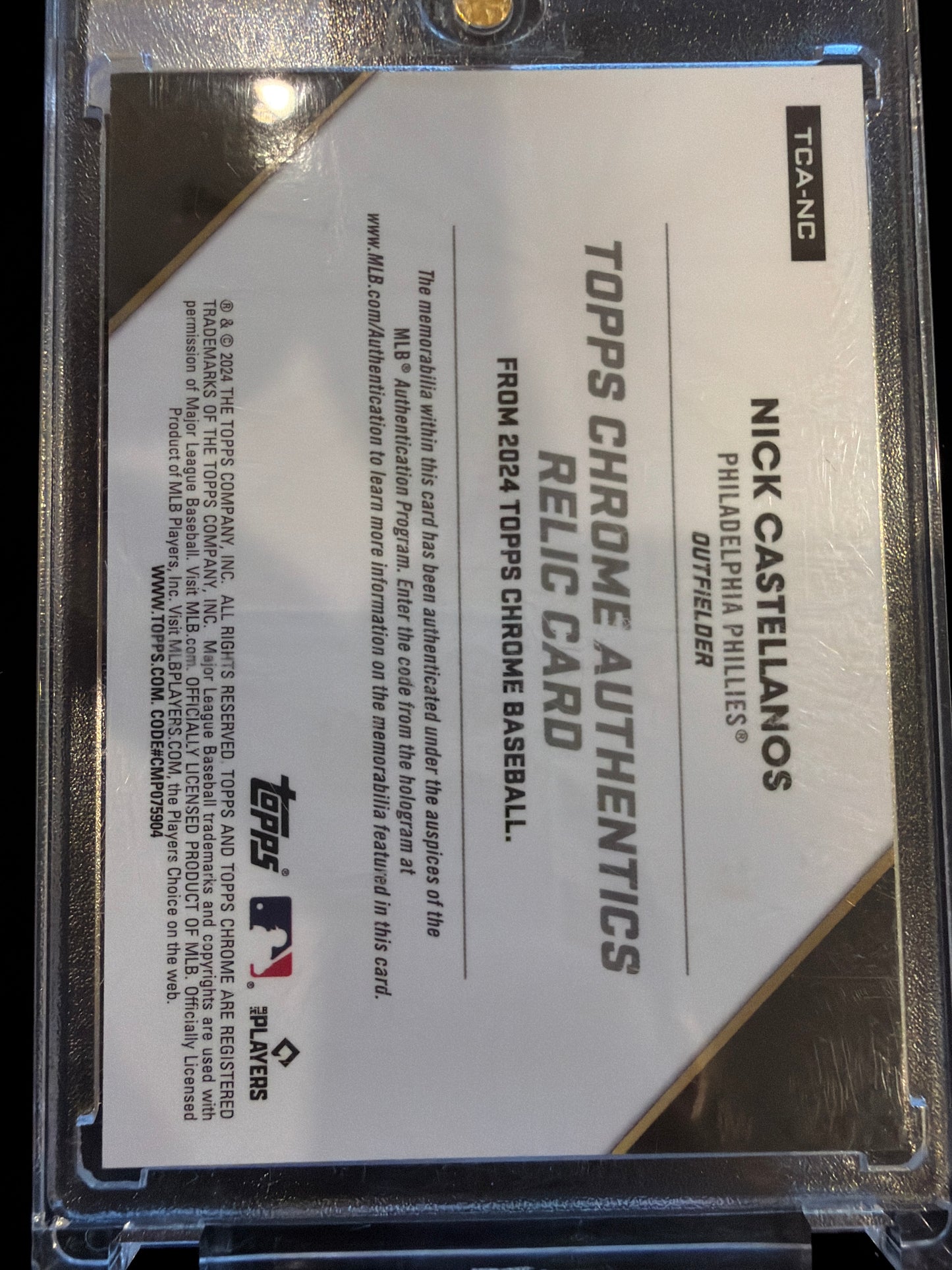 2024 Topps Chrome Authentics Nick Castellanos
