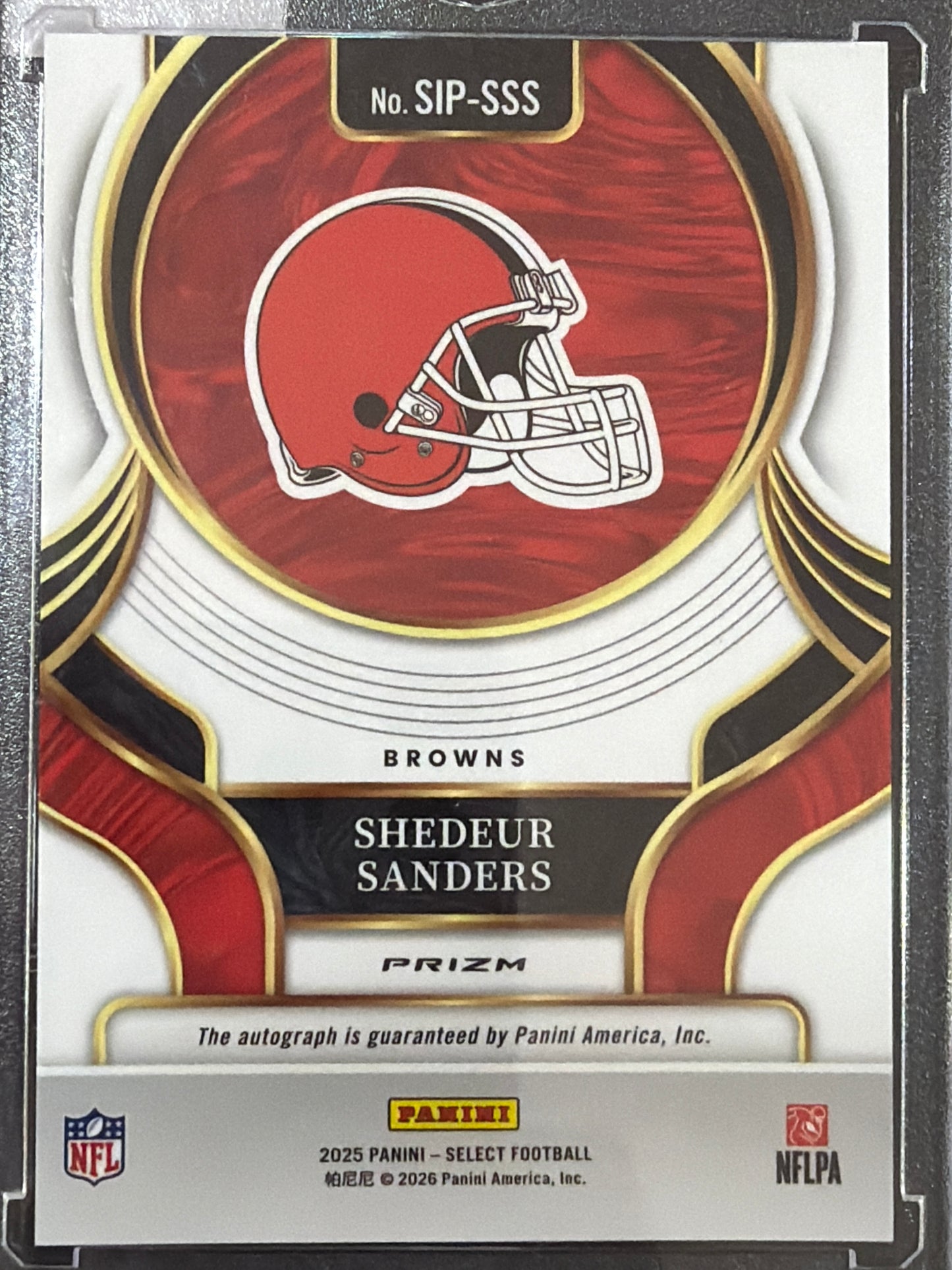 2026 Panini Select Prizm Shedeur Sanders #SIP-SSS Silver RC