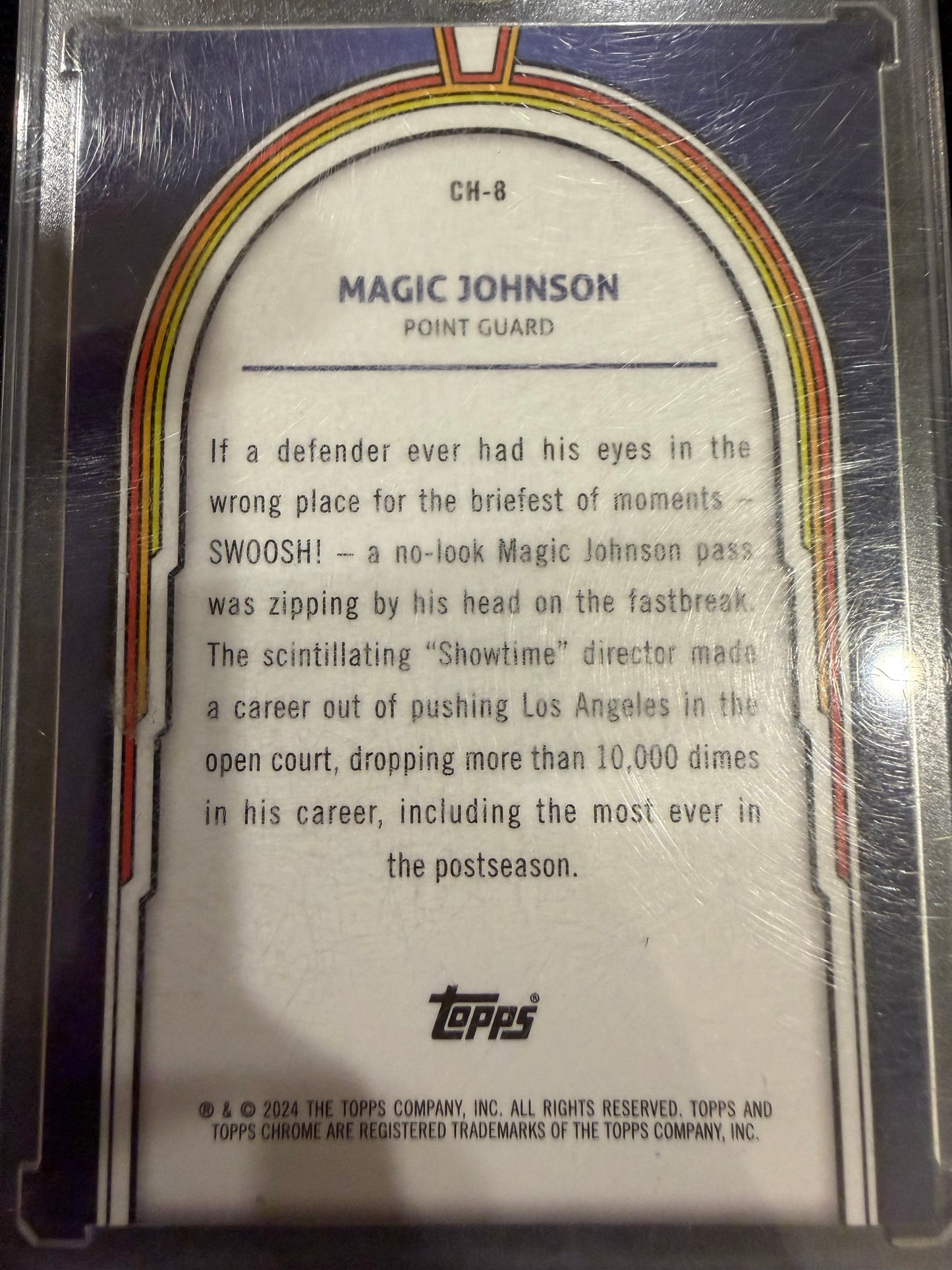 2024 Topps Chrome Cosmic Heroes Magic Johnson #CH-8