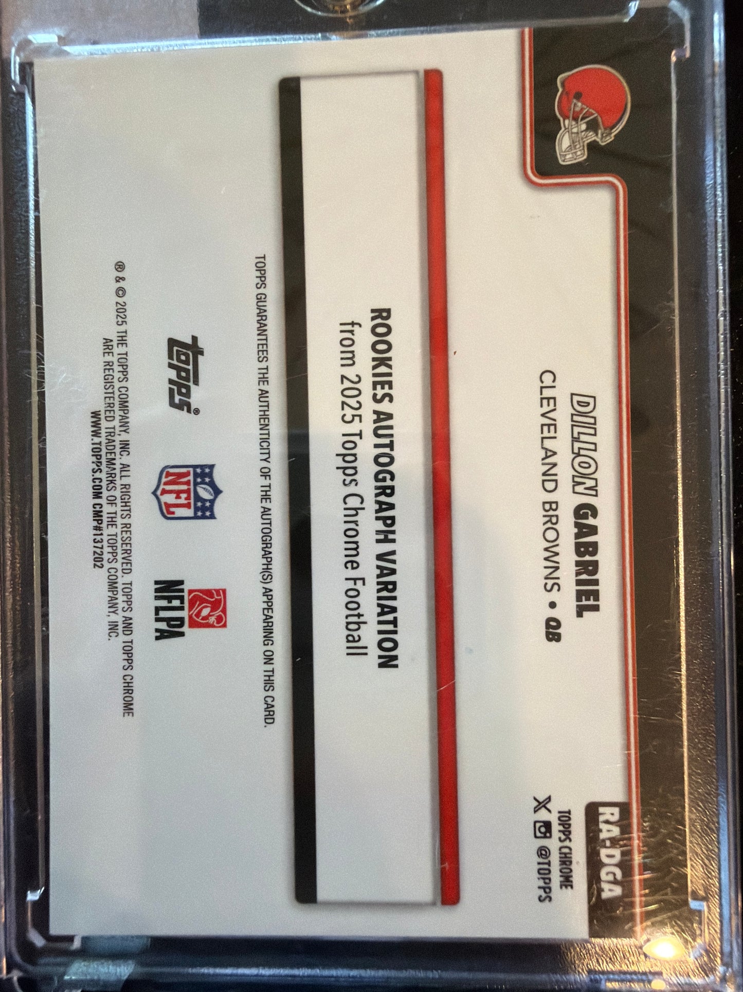 2025 Topps Chrome Dillon Gabriel #RA-DGA RC
