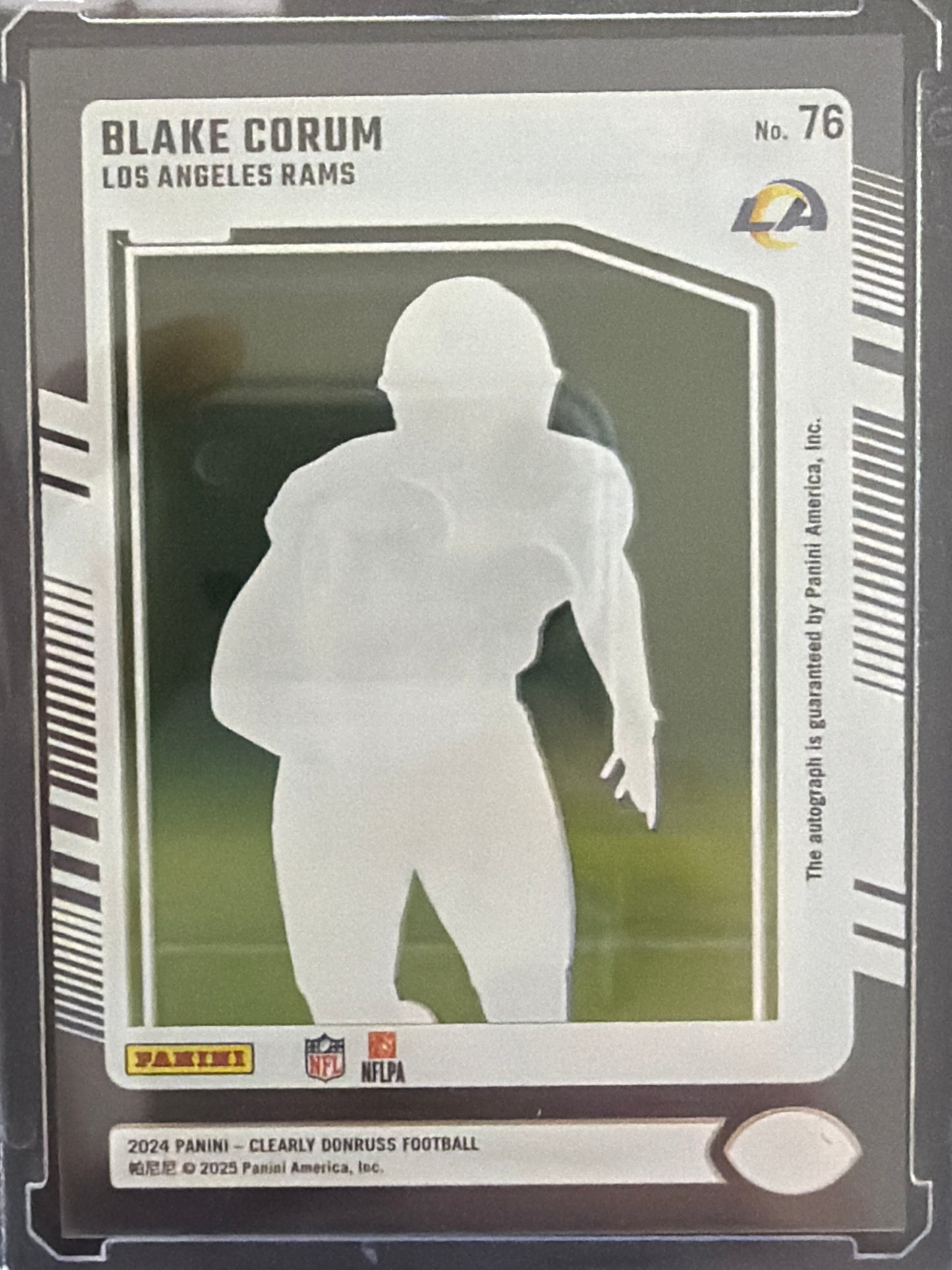 2025 Panini Clearly Donruss Blake Corum #76