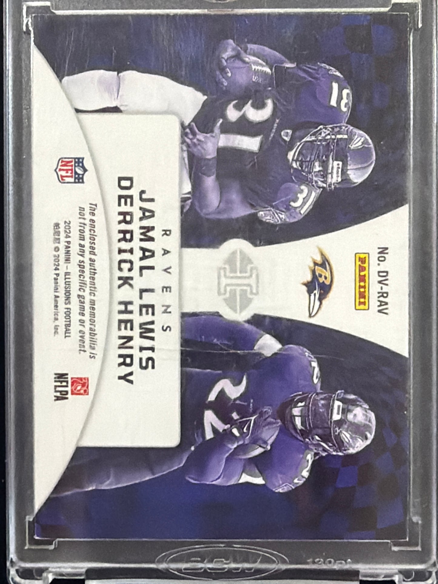 2024 Panini Déjà Jamal Lewis Derrick Henry #DV-RAV /99 Dual Memorabilia Patch