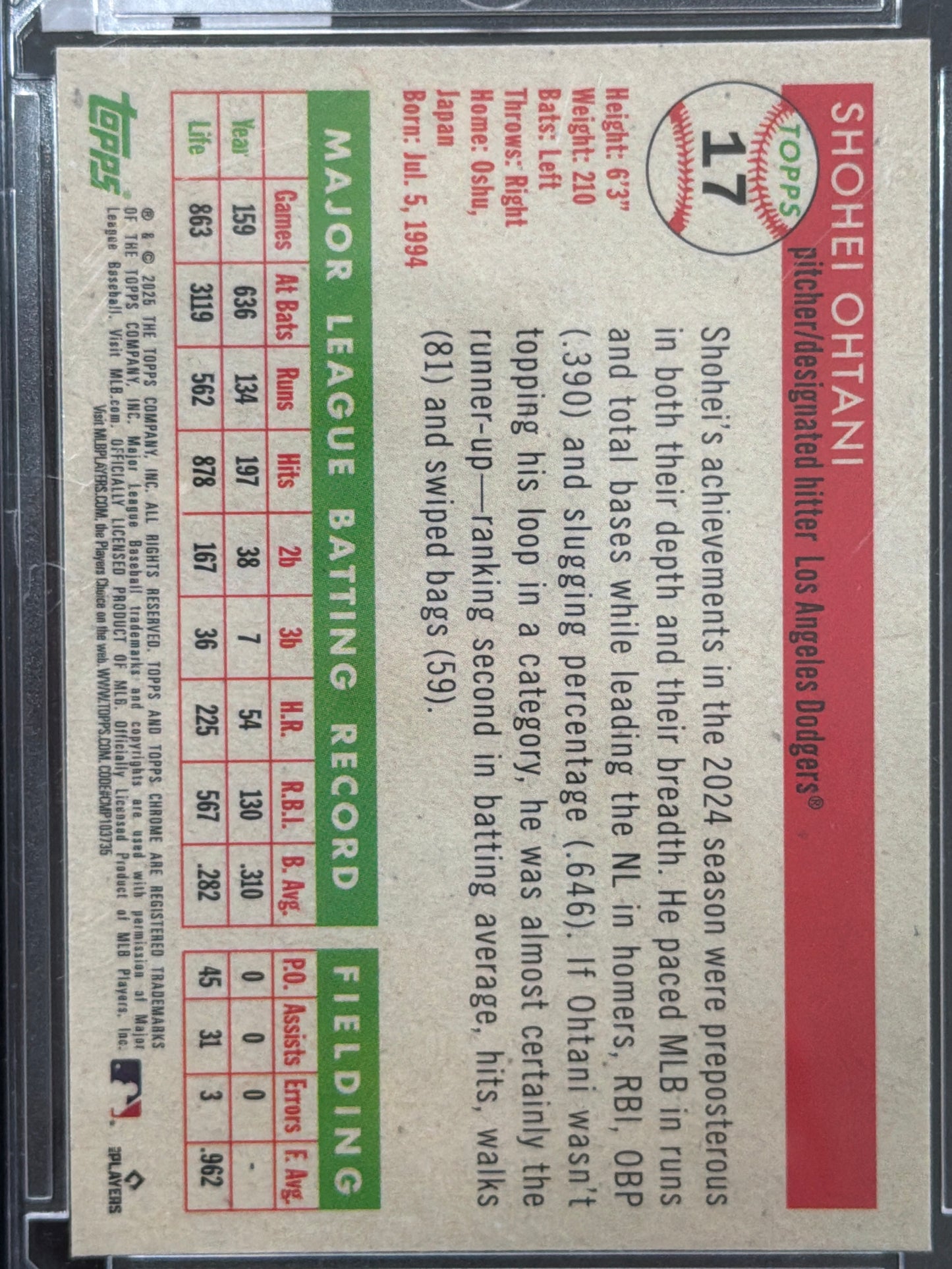 2024 Topps Chrome Shohei Ohtani #17