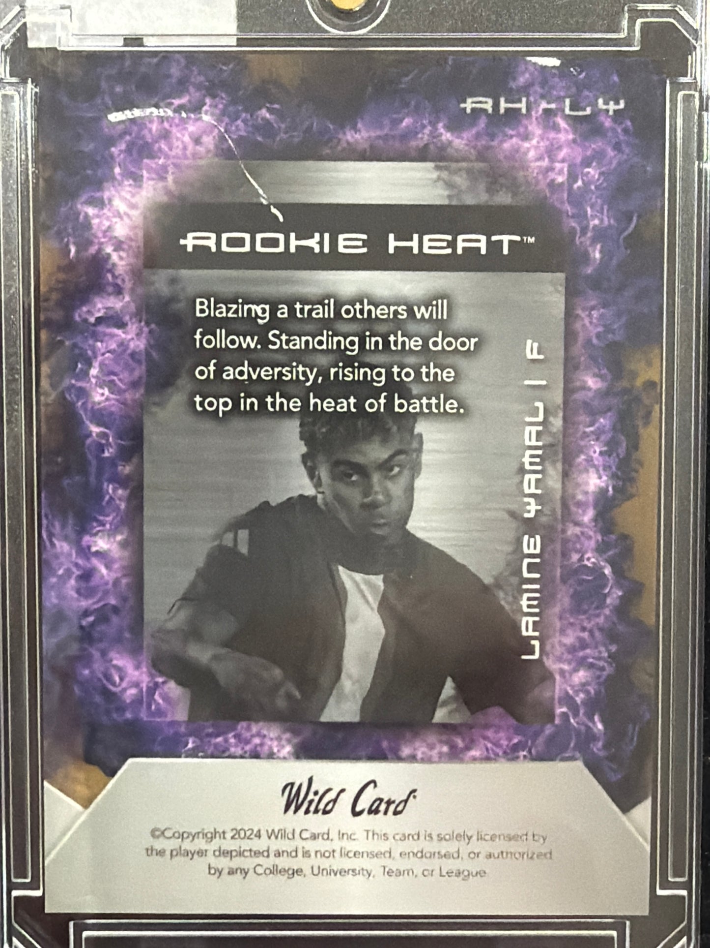 2024 Wild Card Matte Rookie Heat Lamine Yamal #RH-LY Purple /15