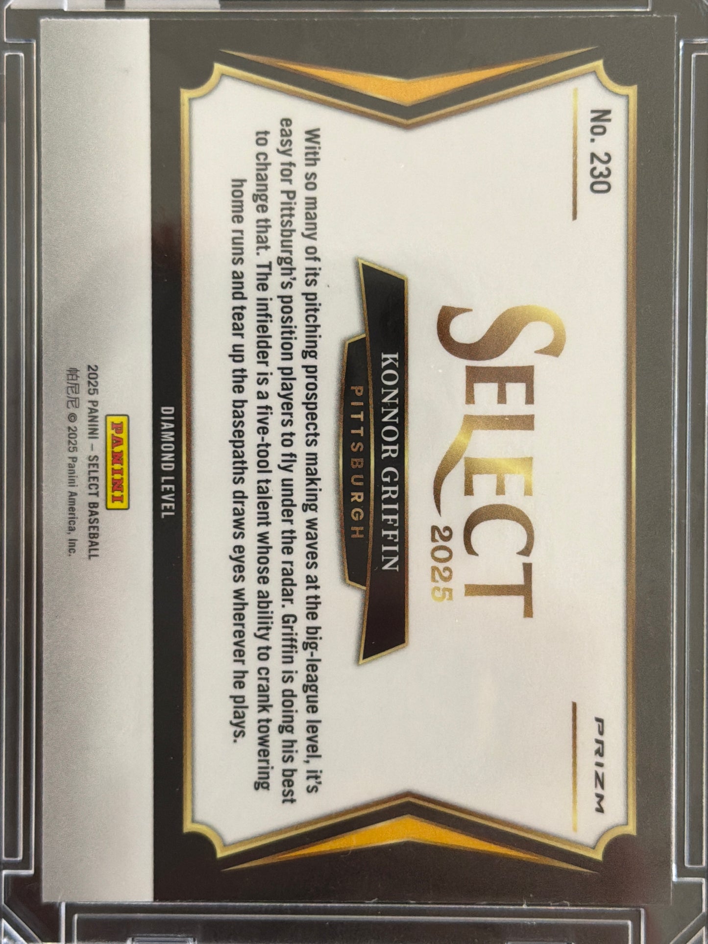 2025 Panini Select Baseball Diamond Level Konnor Griffin #230