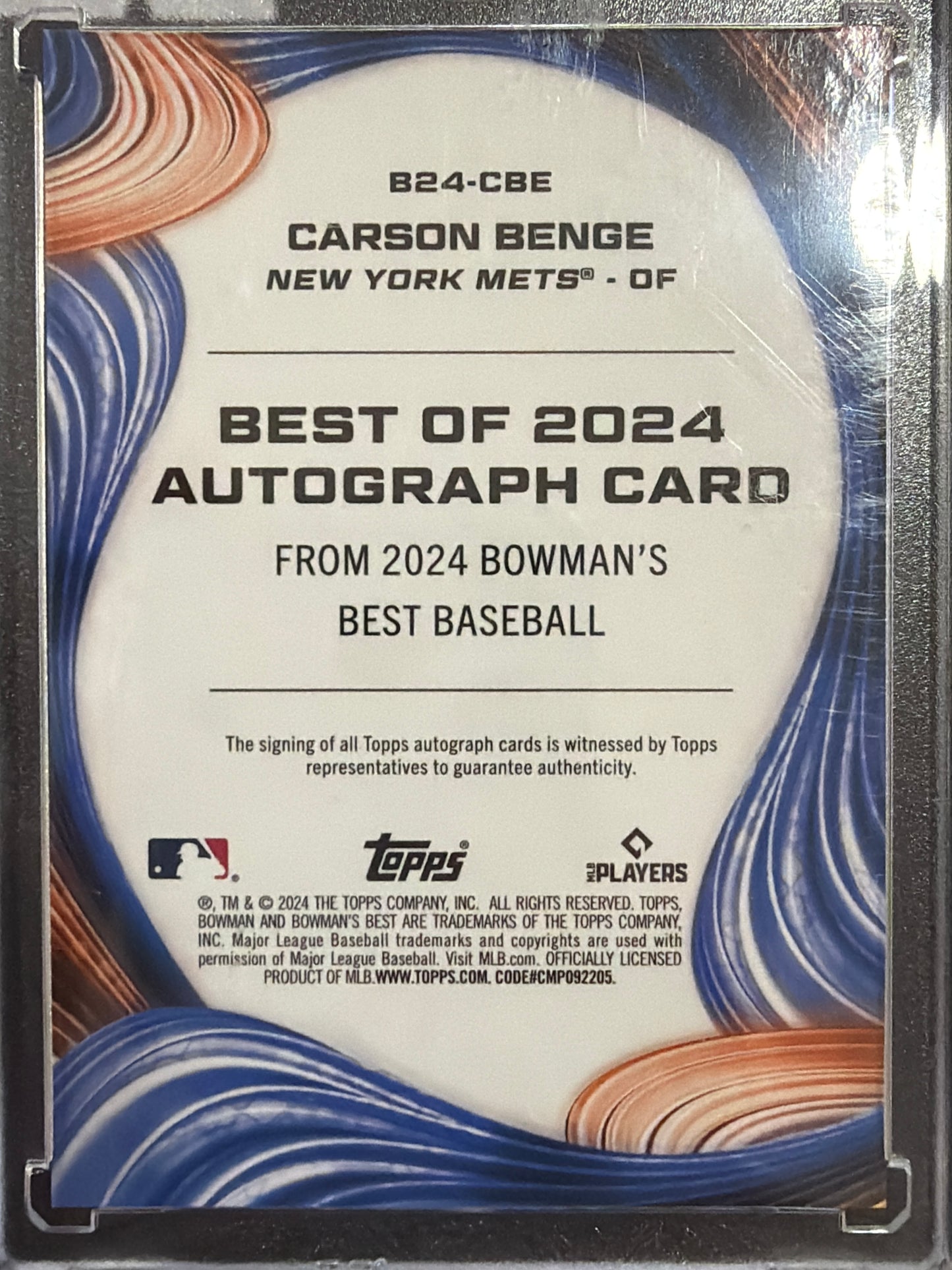 2024 Bowman's Best Carson Benge #B24-CBE