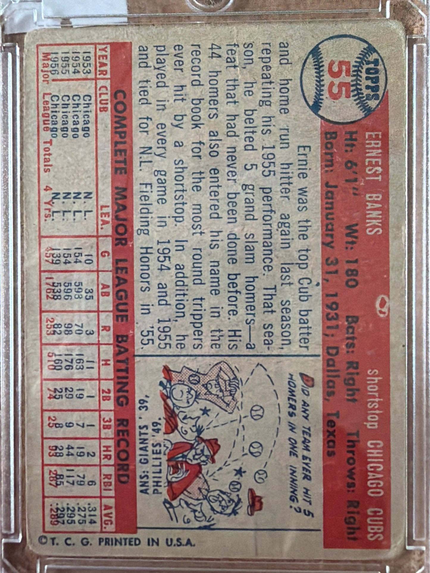 1957 Topps Ernie Banks #7
