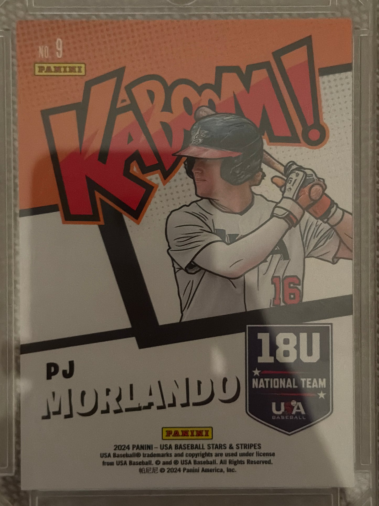 2024 Panini USA Baseball Stars & Stripes Kaboom! PJ Morlando #9