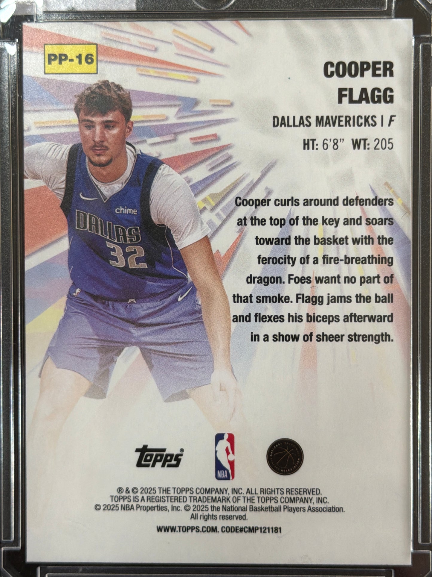 2025 Topps Power Players Cooper Flagg #PP-16 RC