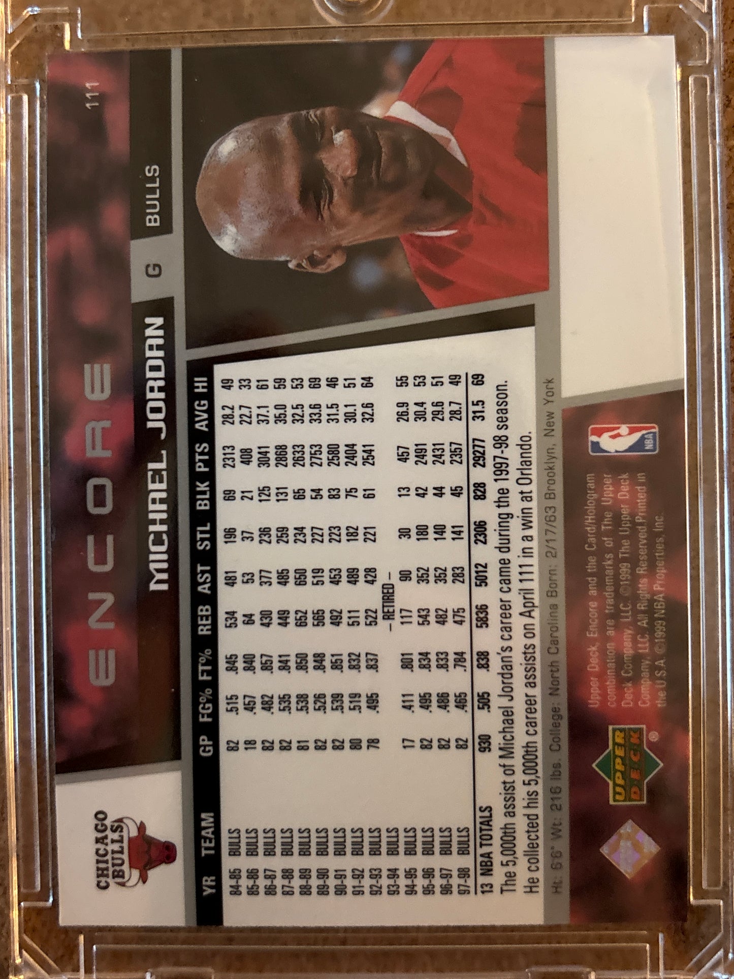 1998 Upper Deck Encore Michael Jordan #111