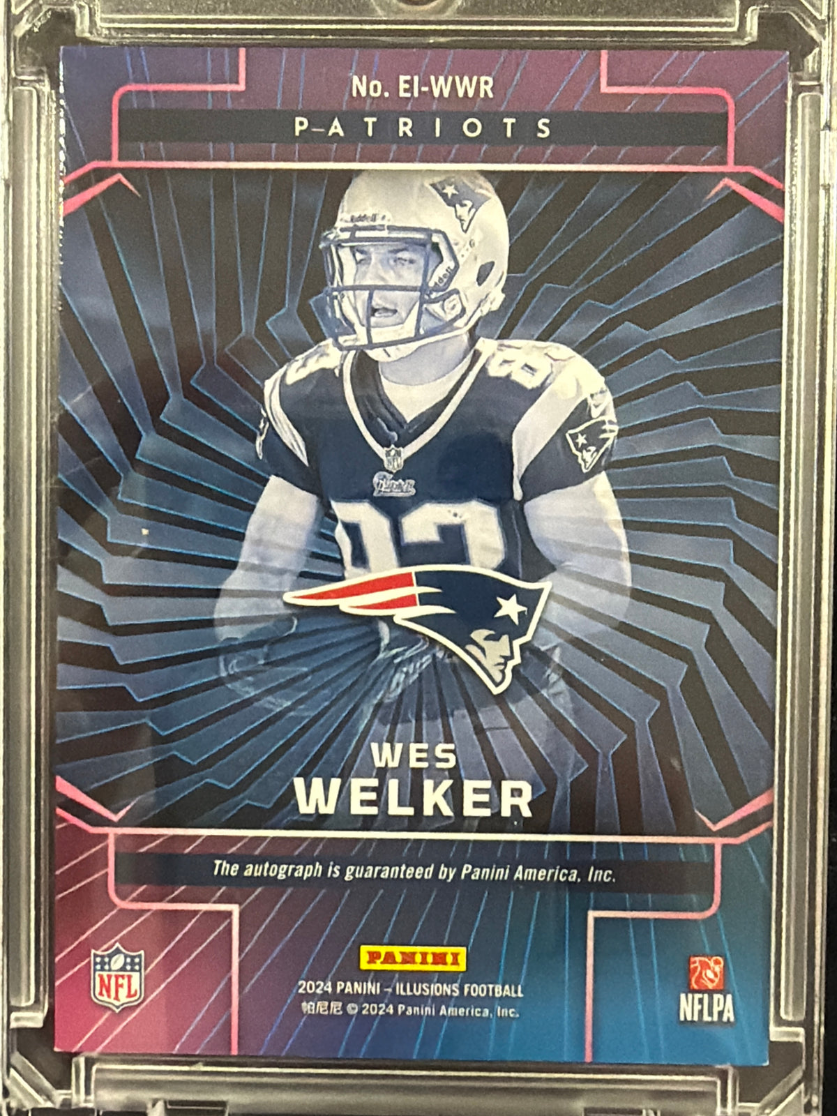 2024 Panini Illusions Elusive Ink Wes Welker #EI-WWR