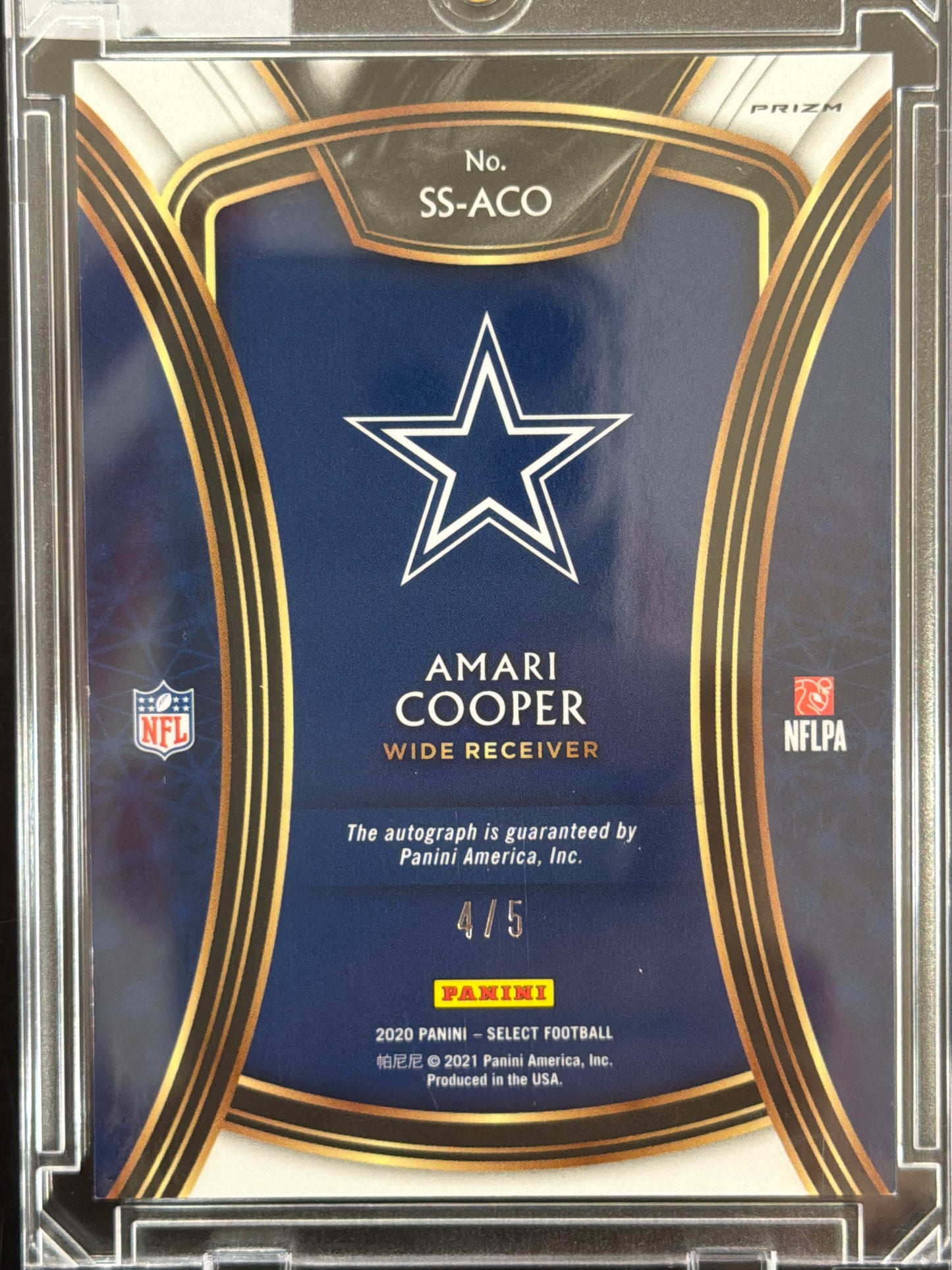 2020 Panini Select Amari Cooper #SS-ACO Green Prizm /5