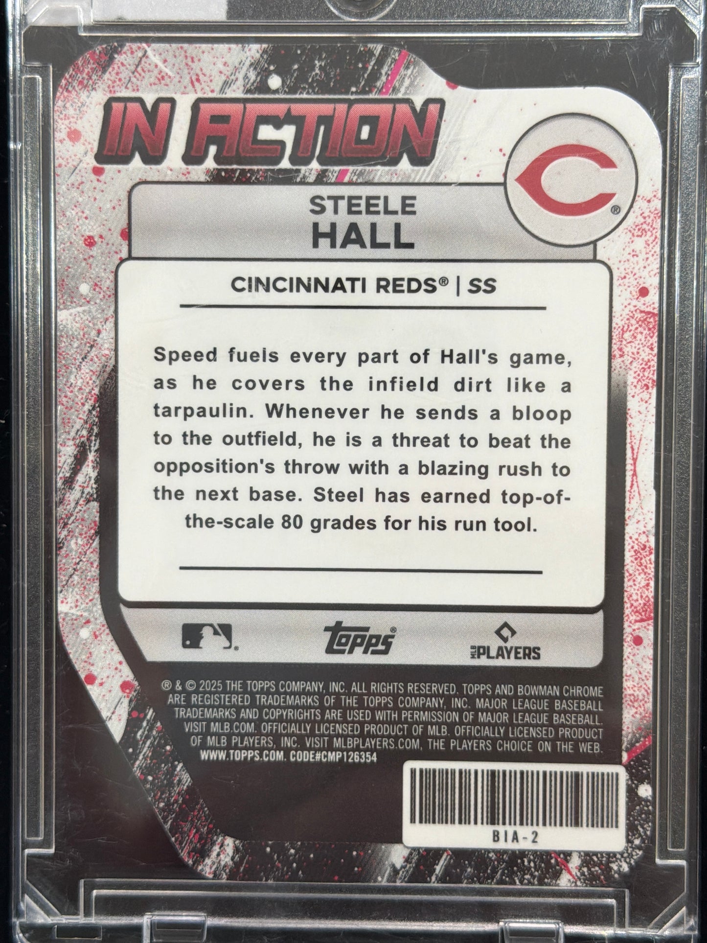 2025 Bowman Chrome In Action Steele Hall #BIA-2 /50