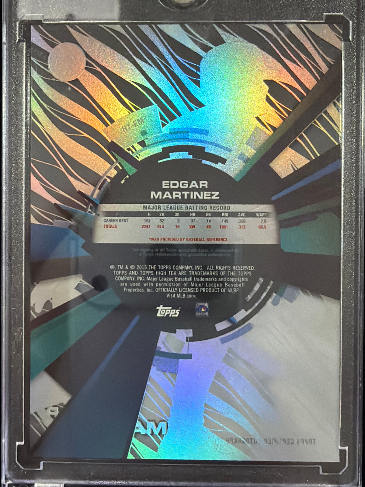 2015 Topps High Tek Edgar Martinez #HT-EM