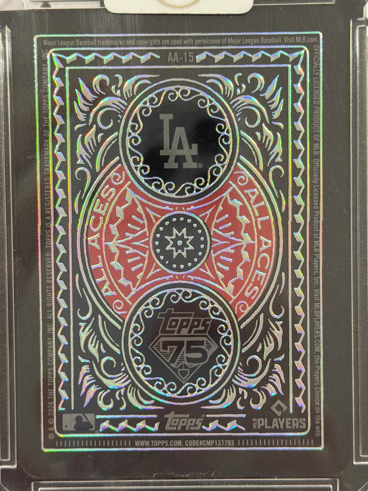 2026 Topps All Aces Roki Sasaki #AA-15 Black