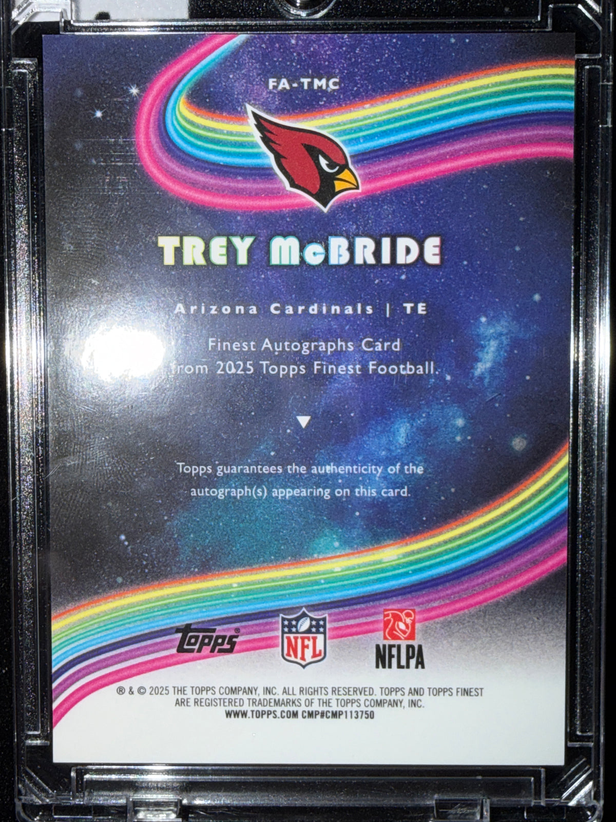 2025 Topps Finest Trey McBride #FA-TMC /93