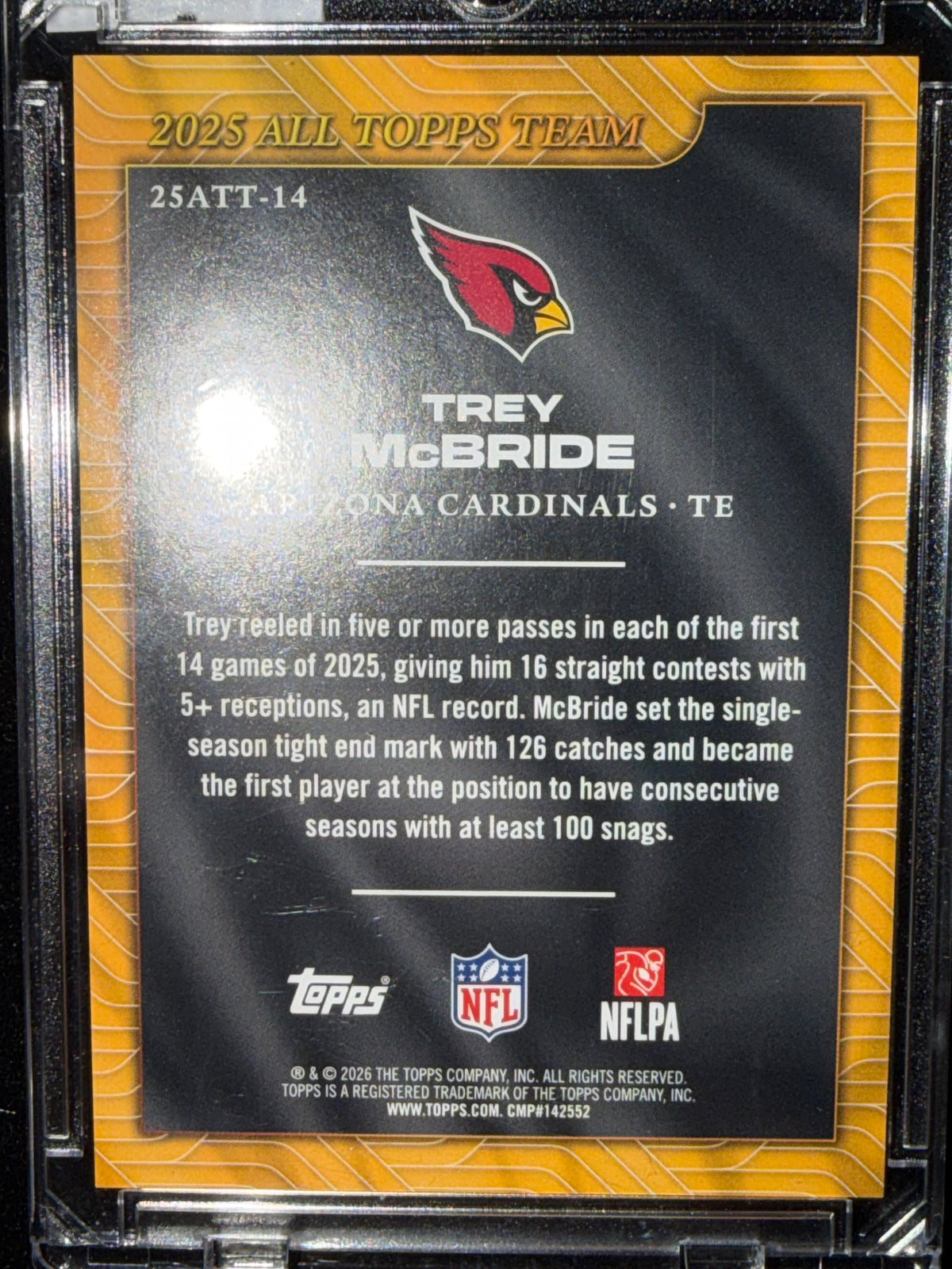 2026 Topps All Topps Team Trey McBride #25ATT-14 Gold