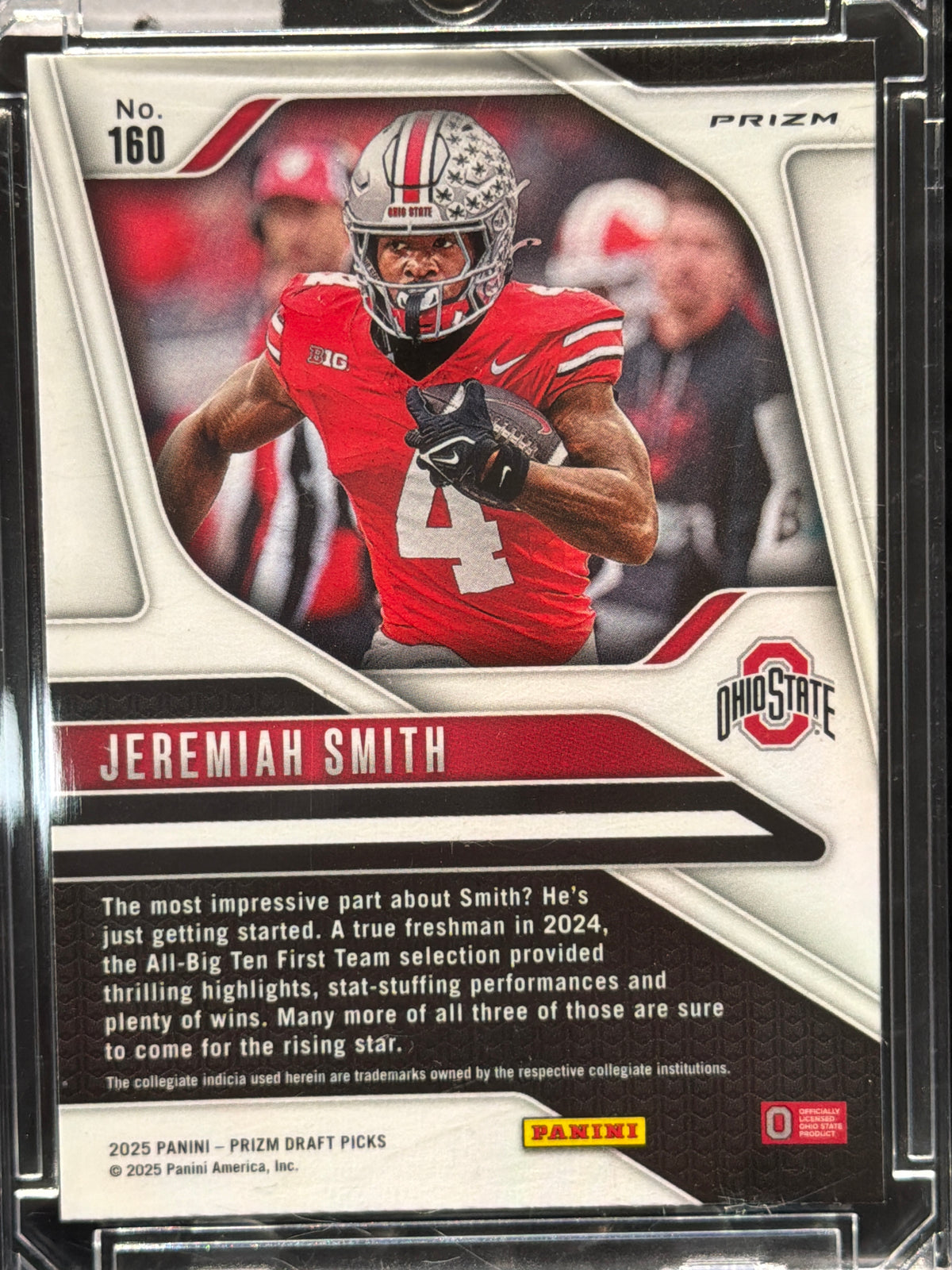 2025 Panini Prizm Draft Picks Jeremiah Smith #160 Silver