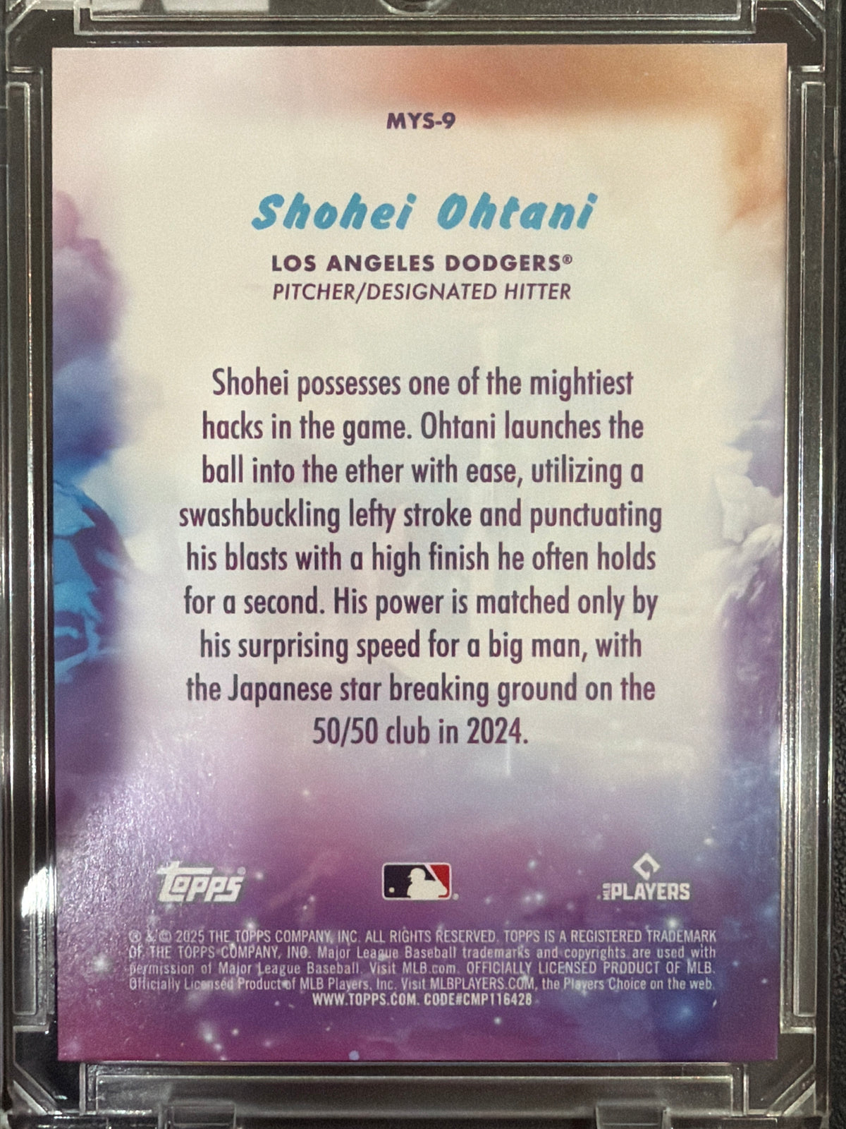 2025 Topps Shohei Ohtani #MYS-9 Mystical