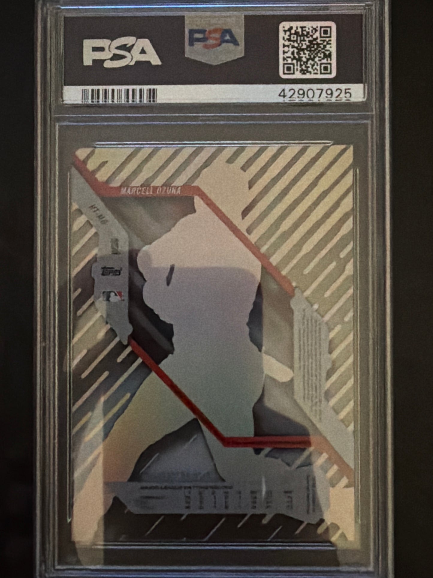 2018 Topps High Tek Marcell Ozuna #HT-MO Autograph PSA 9