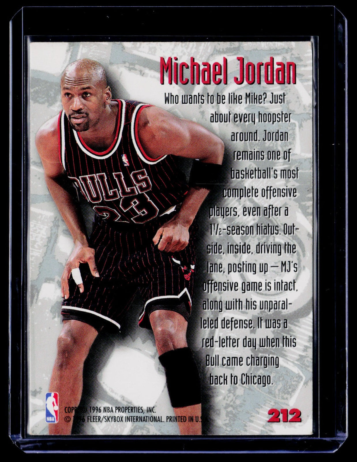 1995-96 Metal #212 Michael Jordan