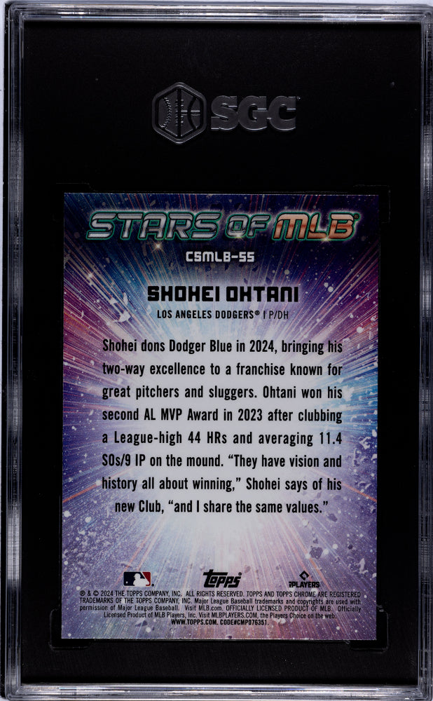 2024 Topps Shohei Ohtani #CSMLB-55 CH. Stars Of MLB SGC 10