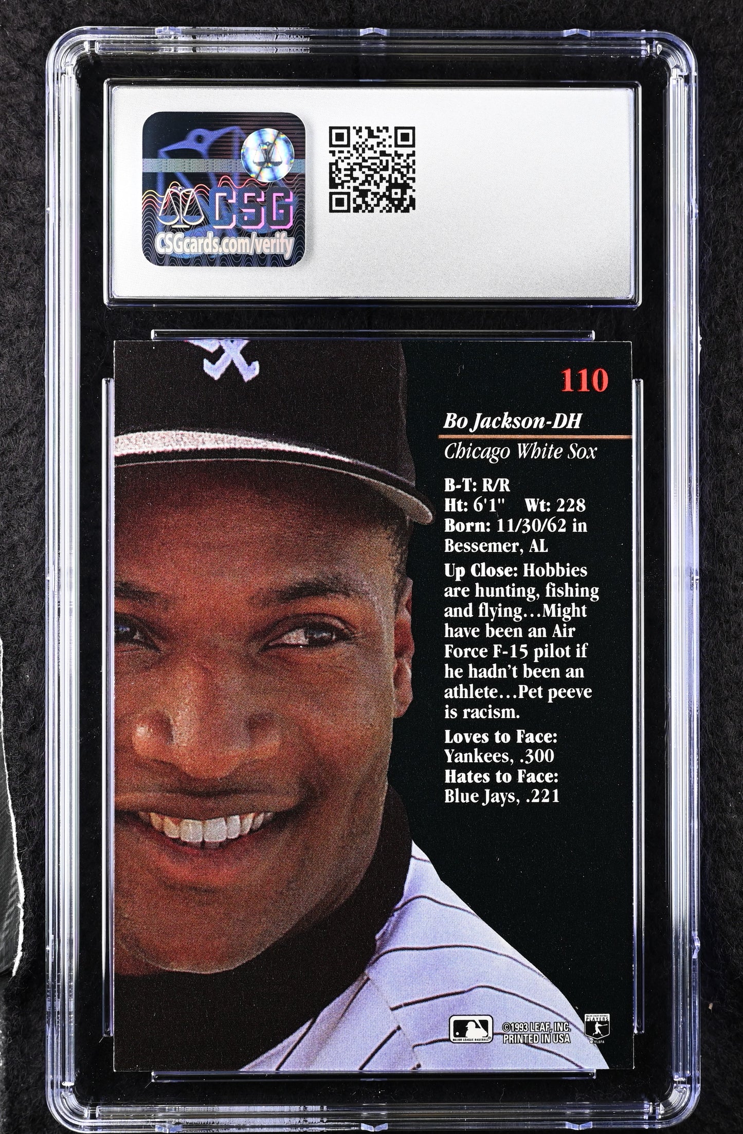 1993 Studio Bo Jackson #110 CGC 9.5