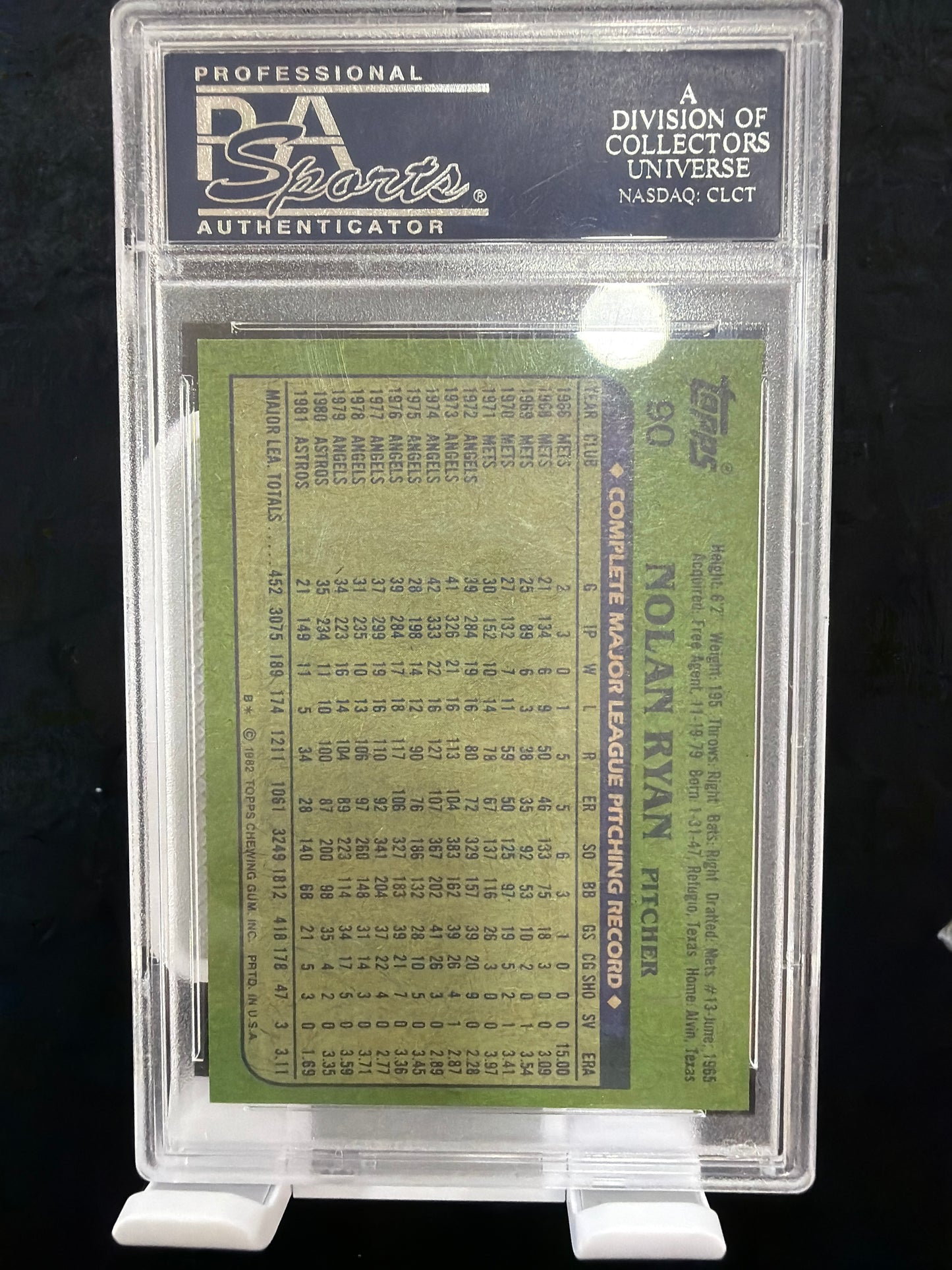 1982 Topps Nolan Ryan #90 PSA 8