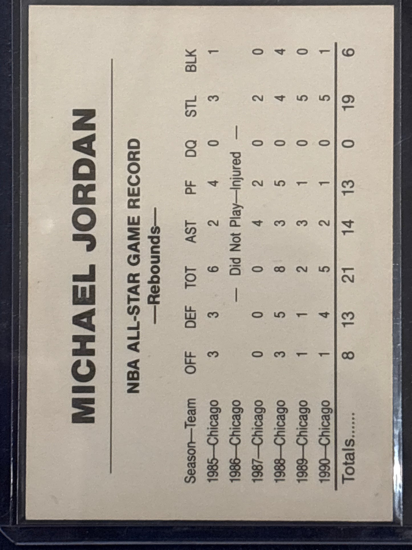 1989 hoops Michael Jordan #6