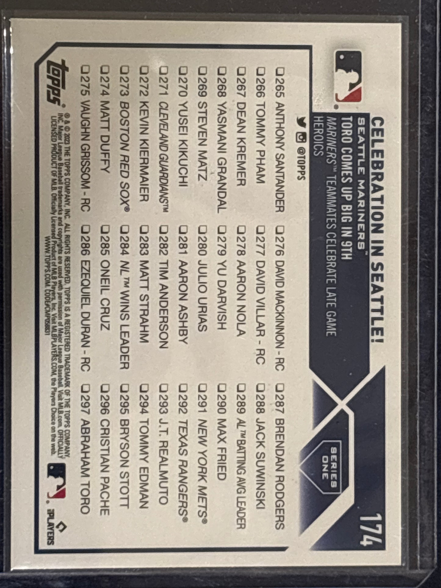 2023 Topps Series 1 #174 1st Edition