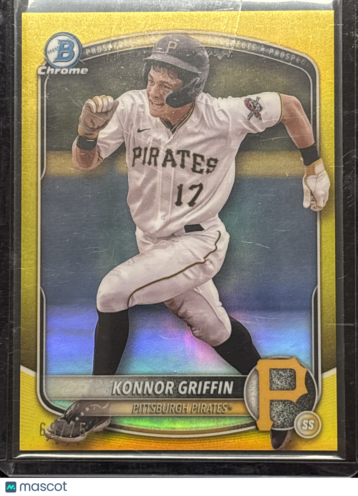2025 Bowman Chrome Konnor Griffin #BCP-86 Yellow Refractor