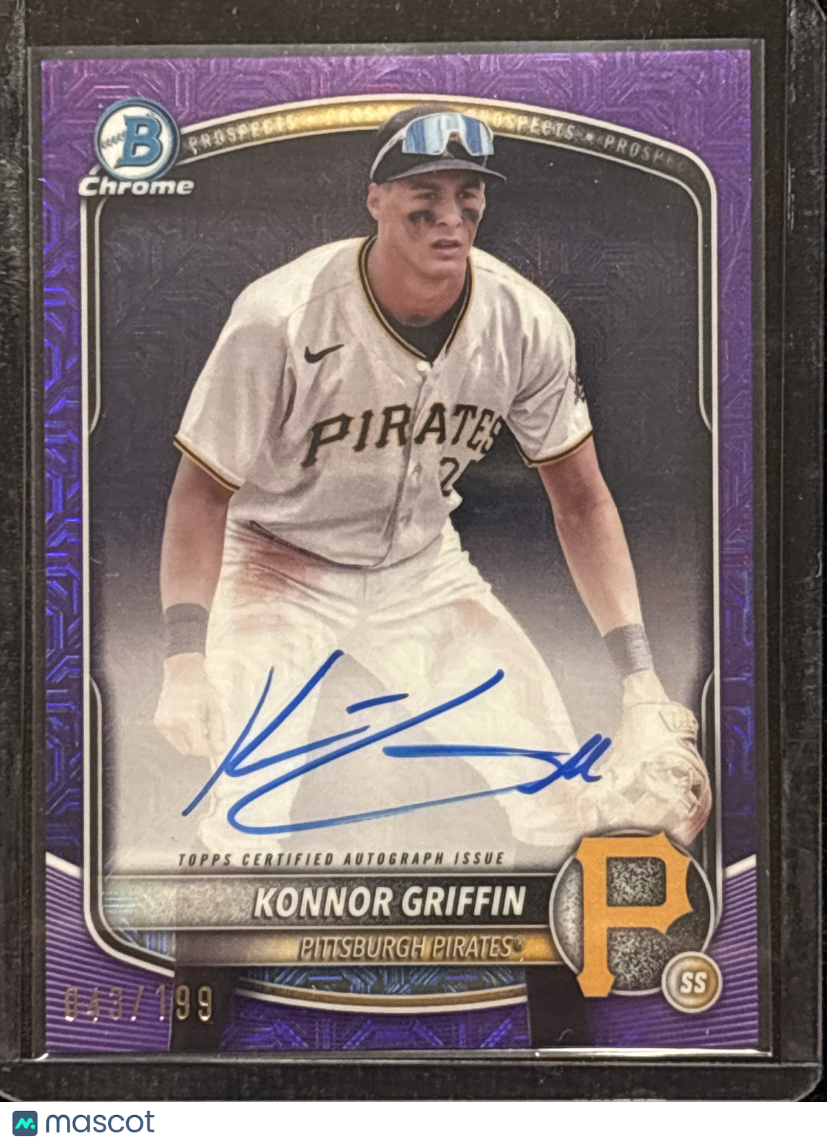 2025 Bowman Chrome Konnor Griffin #BMA-KG Purple 43/199