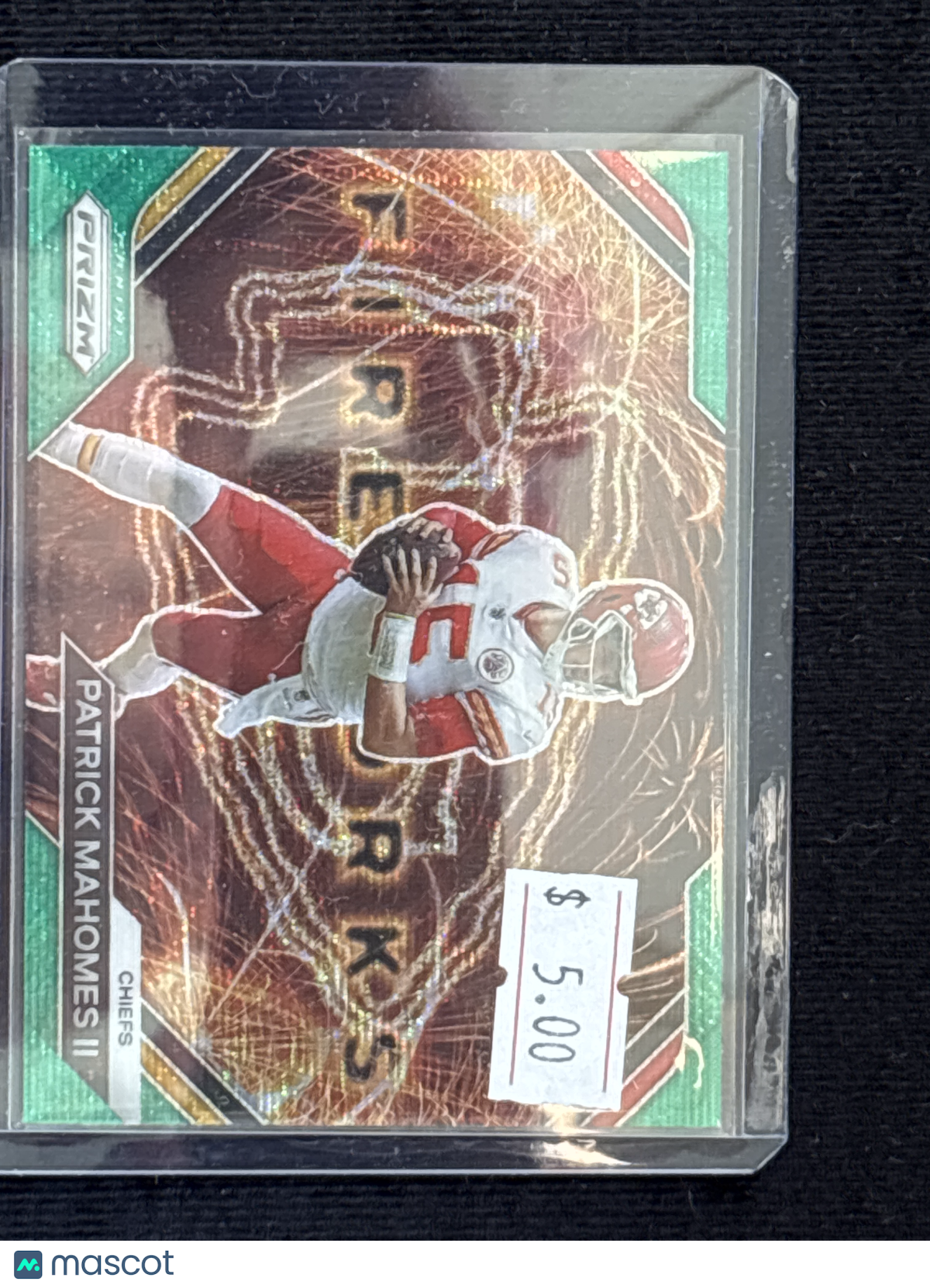2023 Panini Prizm Fireworks Patrick Mahomes II #F-2 Green