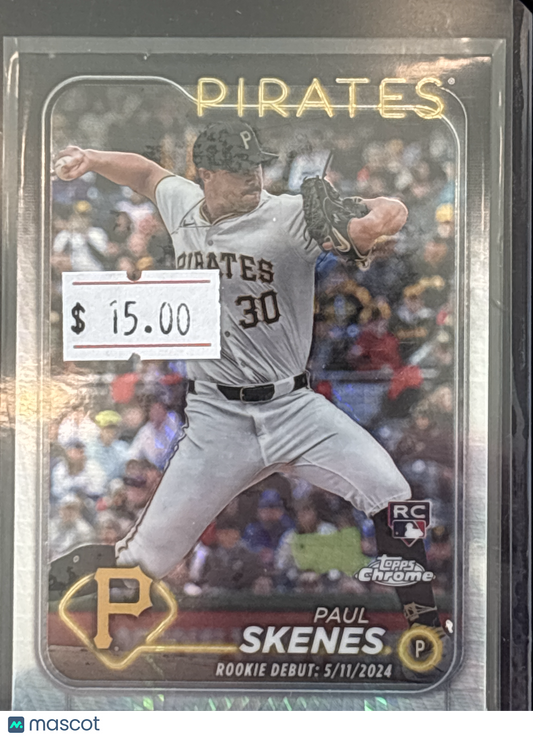 2024 Topps Chrome Update Paul Skenes #USC27 Mint Rookie RC