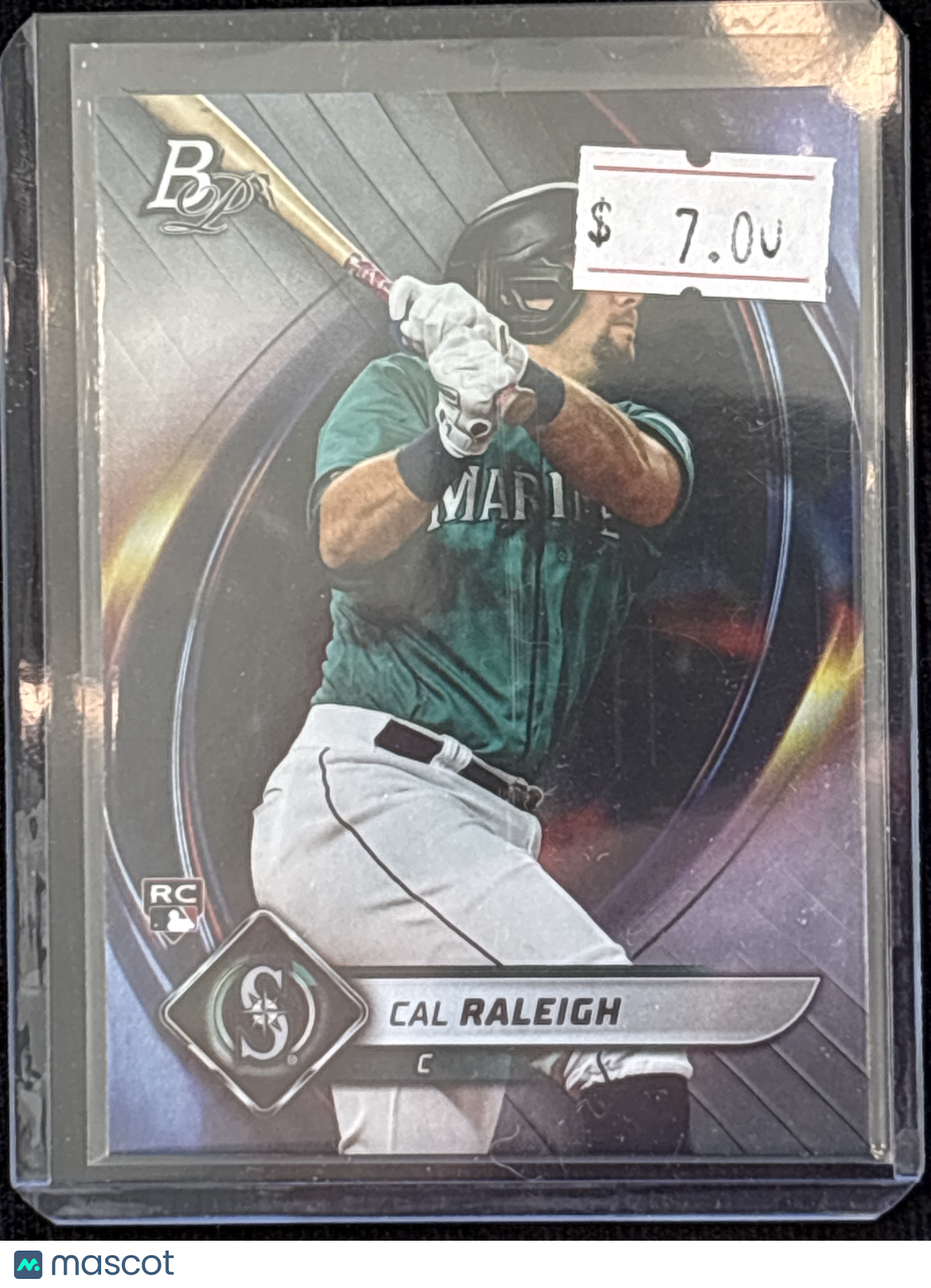 2022 Topps Bowman Platinum Cal Raleigh #83 Rookie RC