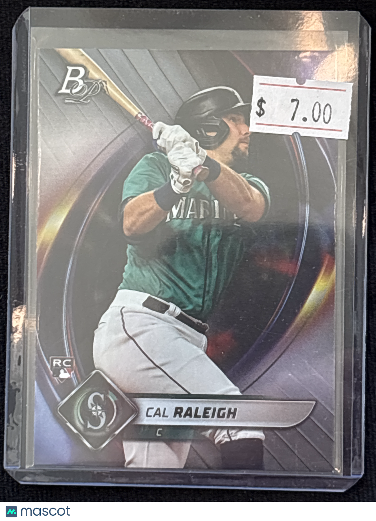 2022 Topps Bowman Platinum Cal Raleigh #83 Rookie RC