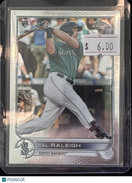 2022 Topps Chrome Cal Raleigh #149 Nicely Centered Rookie RC
