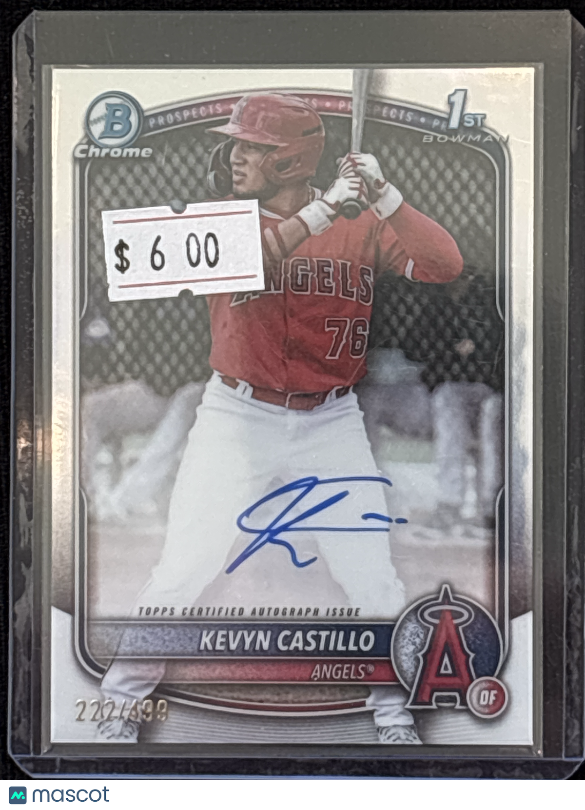 2025 Bowman Chrome Kevyn Castillo #CPA-KC Short Print Rookie