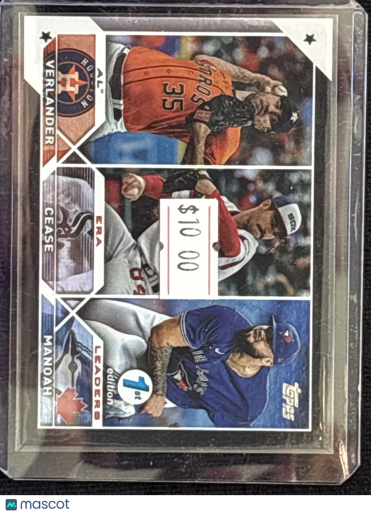 2023 Topps Series 1 Alek Manoah Dylan Cease Justin Verlander #311 Mint 10/25