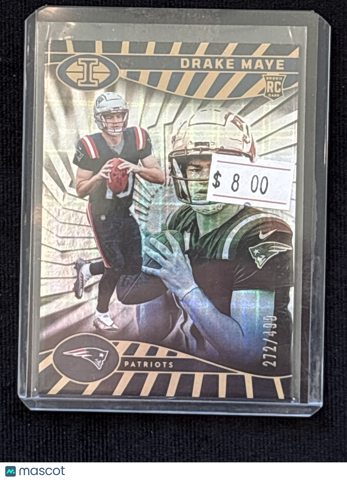 2024 Panini Illusions Football Drake Maye #59 Short Print Mint Rookie 272/490 RC